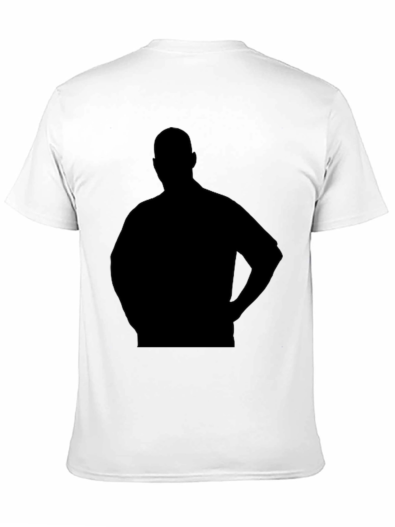 Mens Black Silhouette Graphic T-Shirt