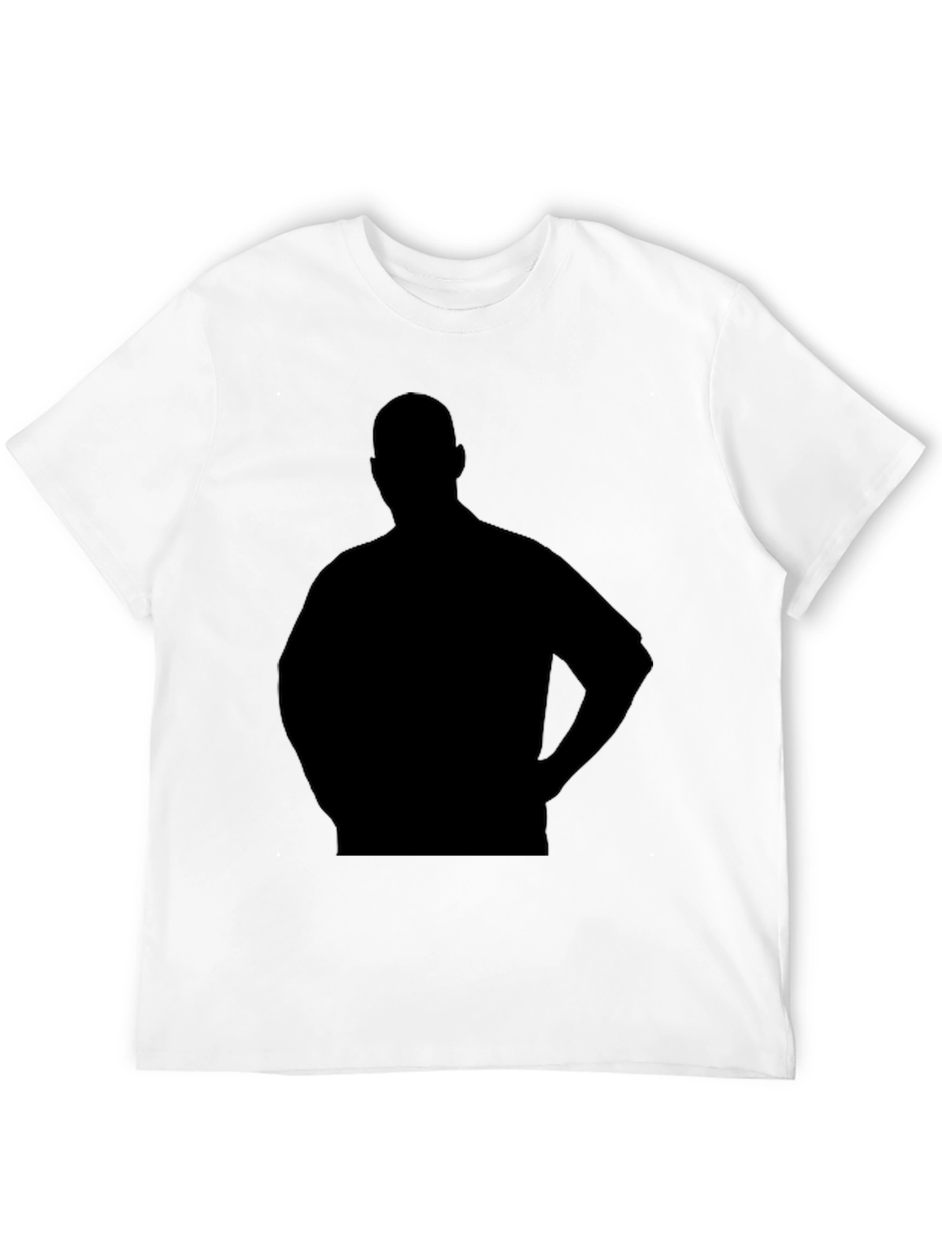 Mens Black Silhouette Graphic T-Shirt