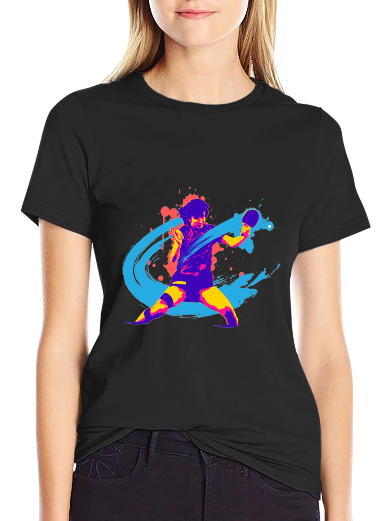 Mens Graphic Tee - Table Tennis Design