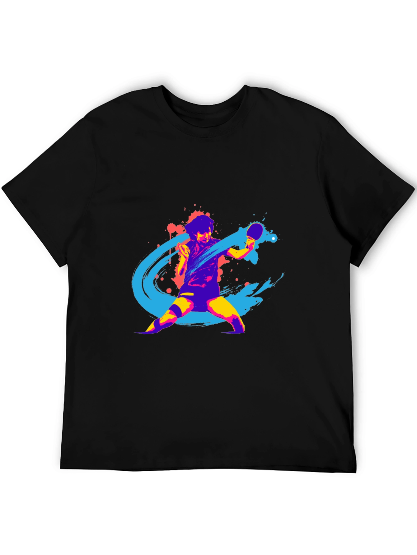 Mens Graphic Tee - Table Tennis Design