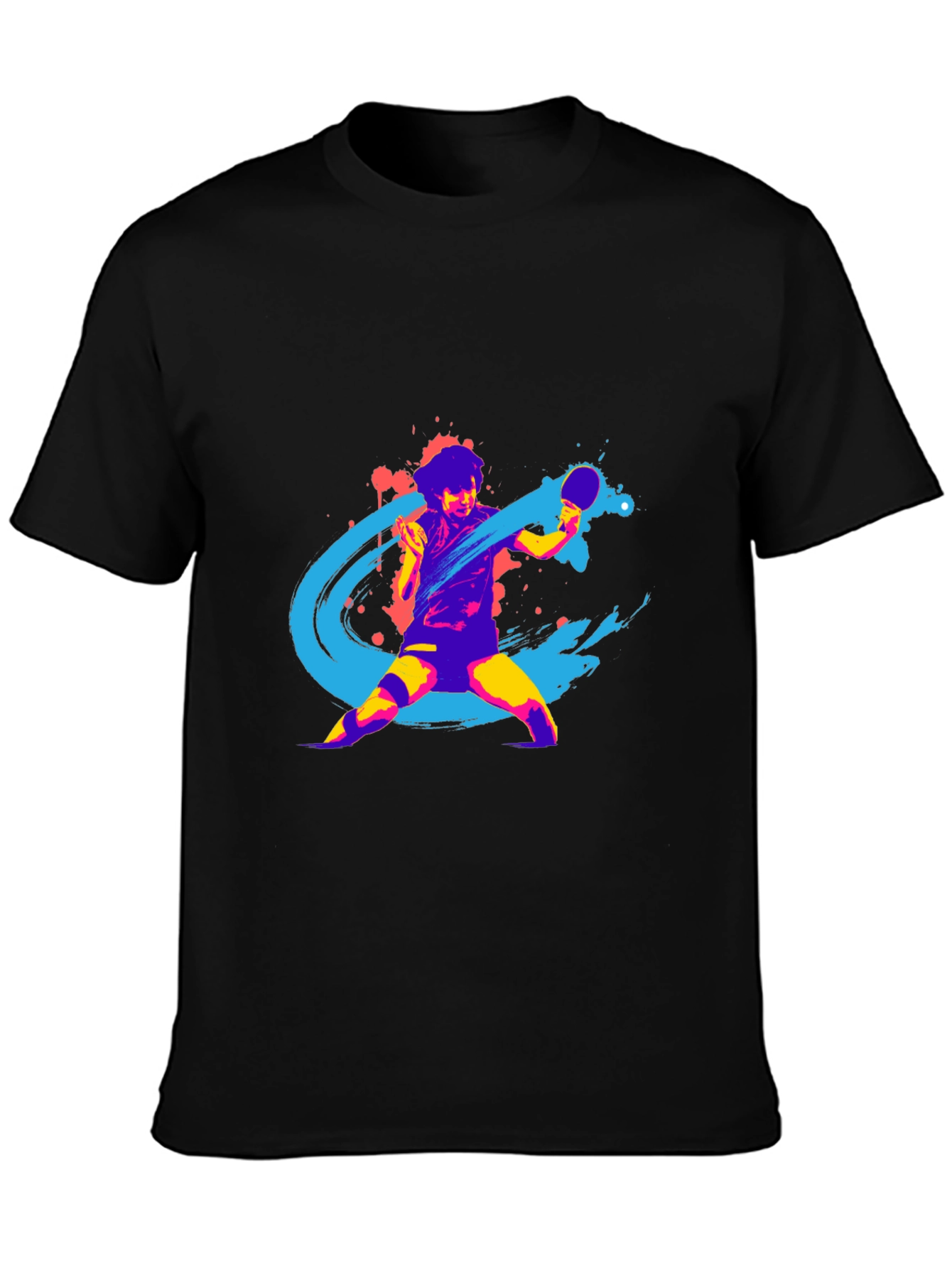 Mens Graphic Tee - Table Tennis Design
