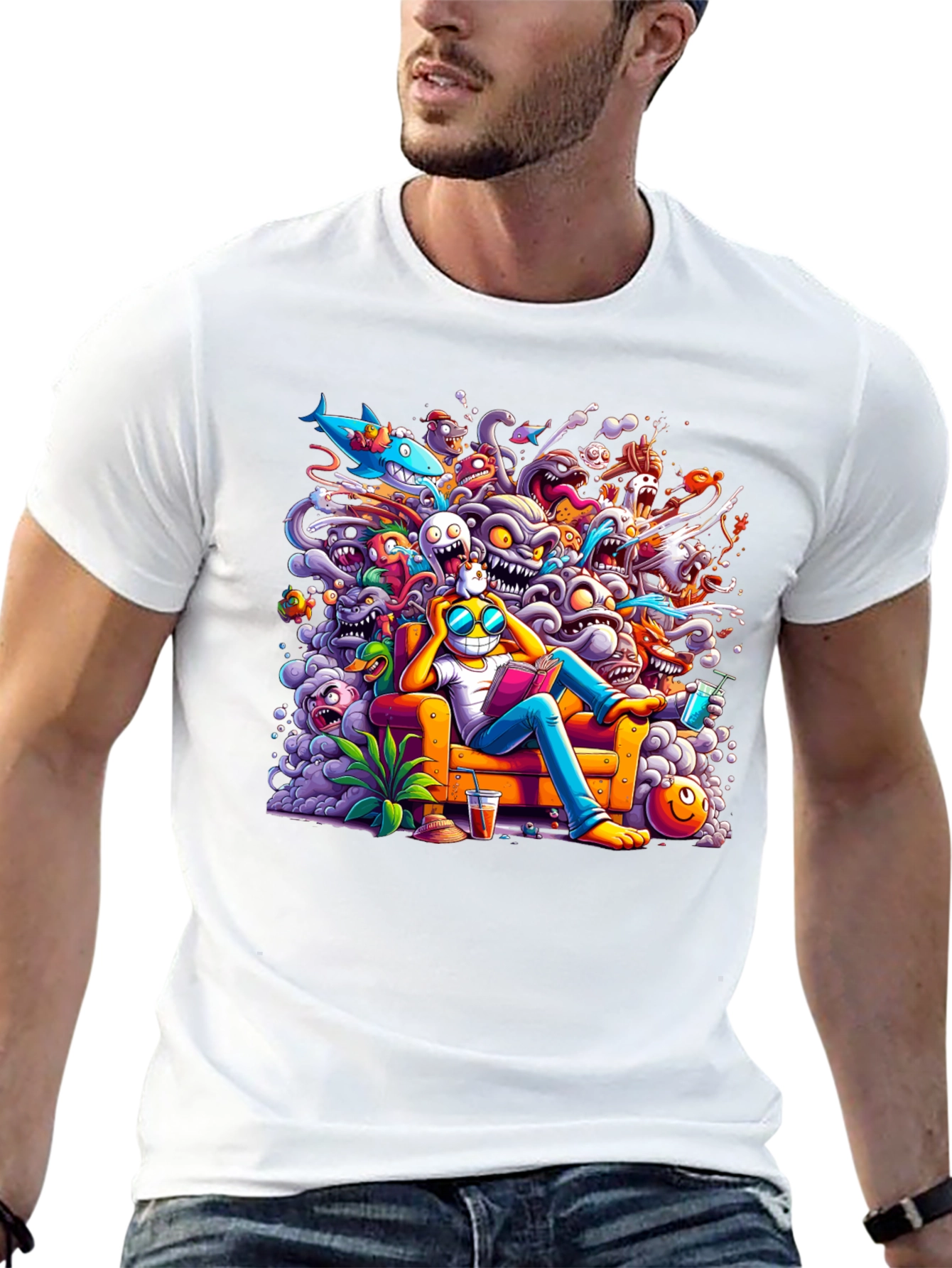 Cartoon Character Graphic Tee