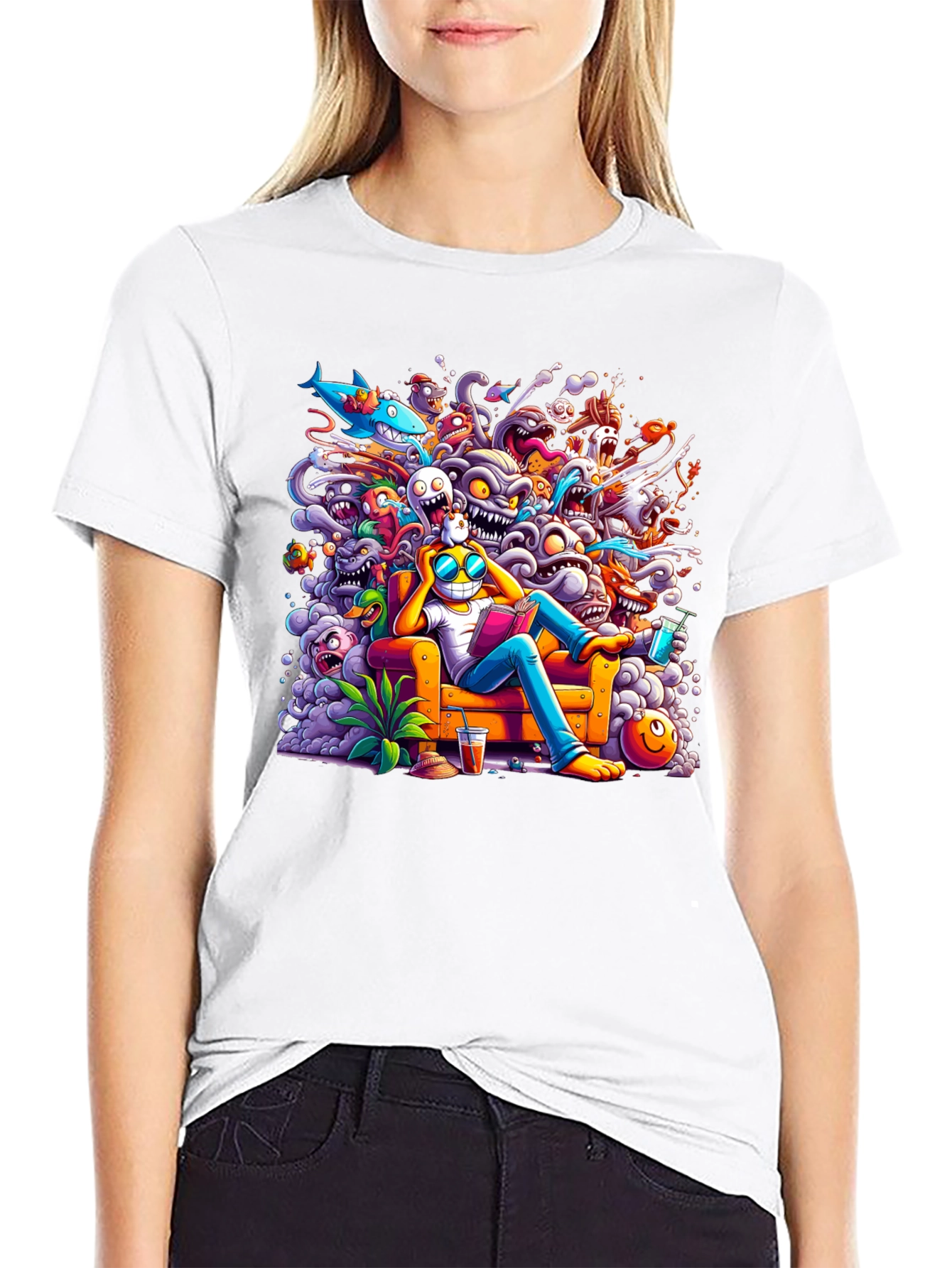 Cartoon Character Graphic Tee