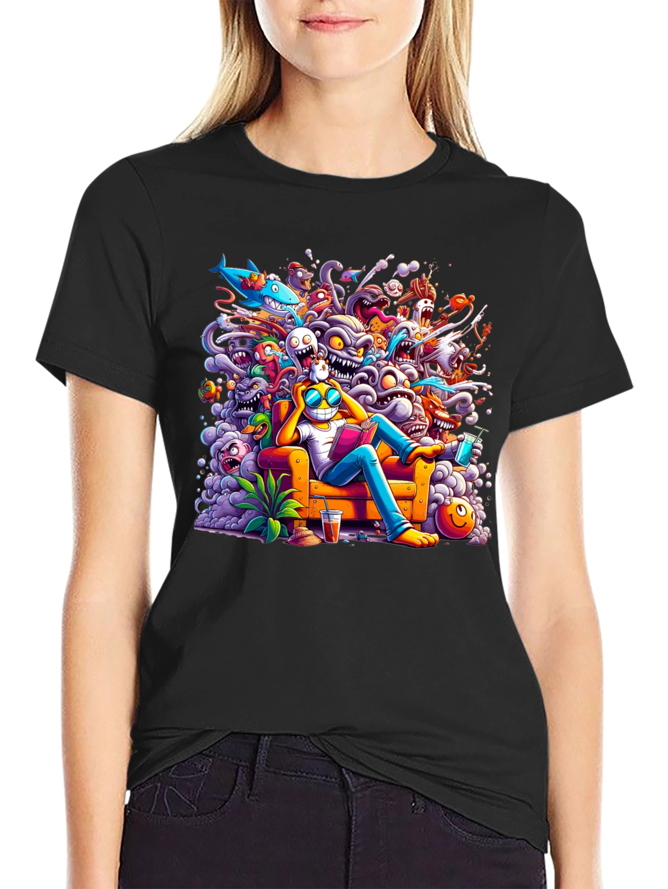 Cartoon Character Graphic Tee