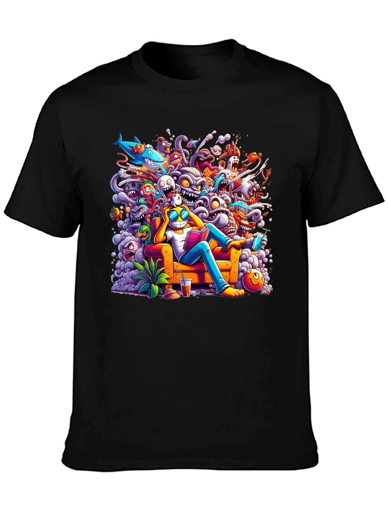 Cartoon Character Graphic Tee