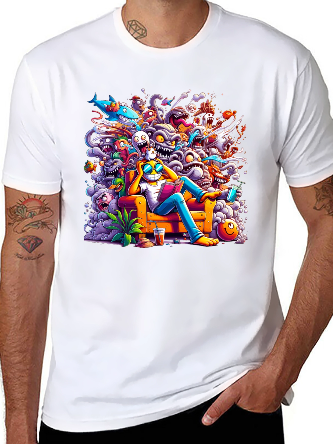 Cartoon Character Graphic Tee