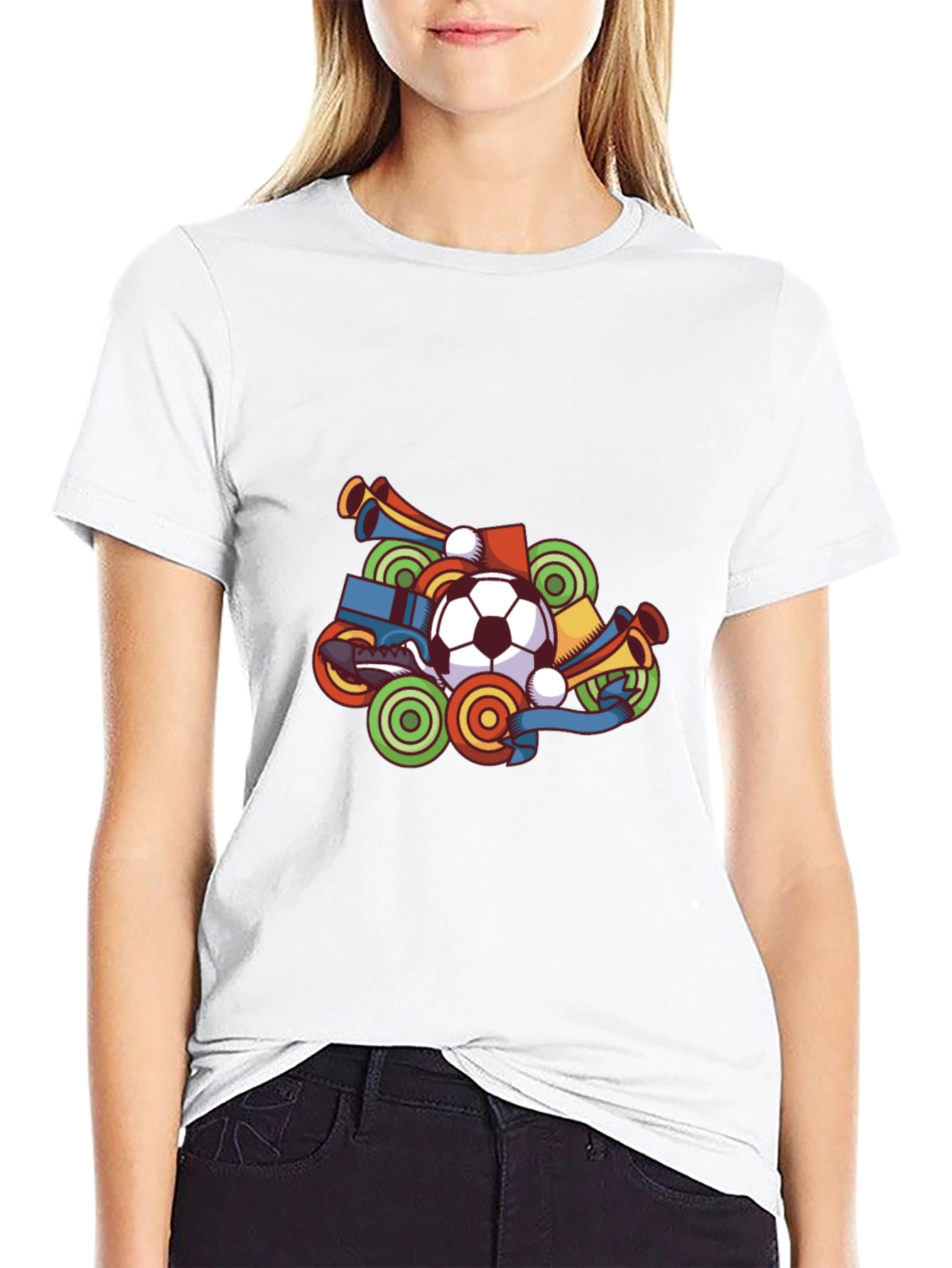 Soccer Fan T-Shirt - Black Graphic Tee