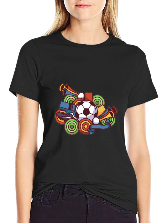 Soccer Fan T-Shirt - Black Graphic Tee