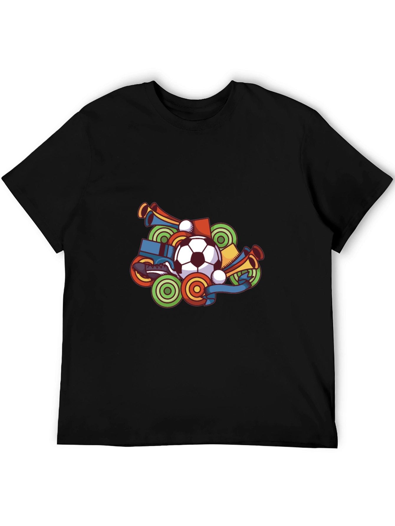 Soccer Fan T-Shirt - Black Graphic Tee