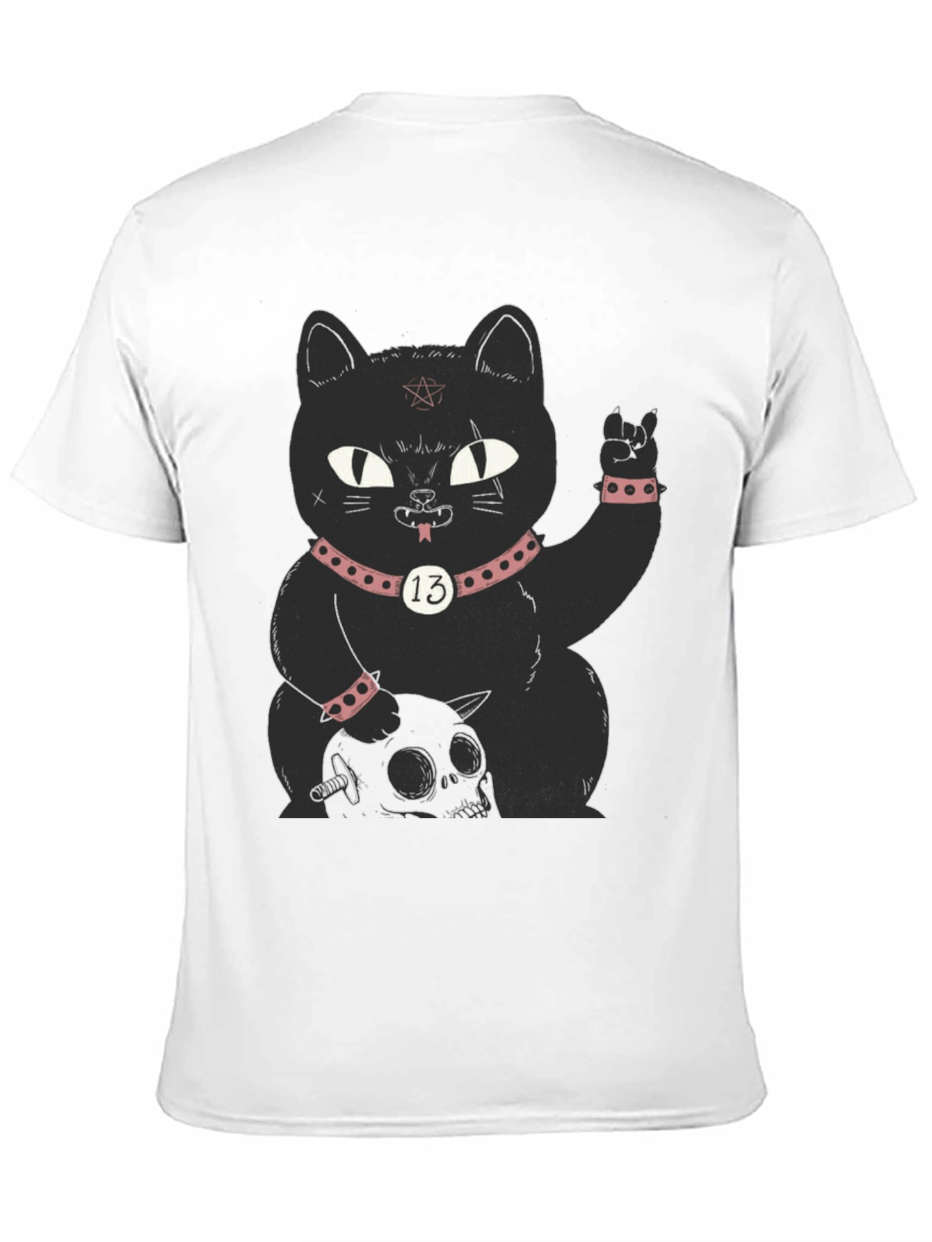 Gothic Black Cat T-Shirt - Rock On!