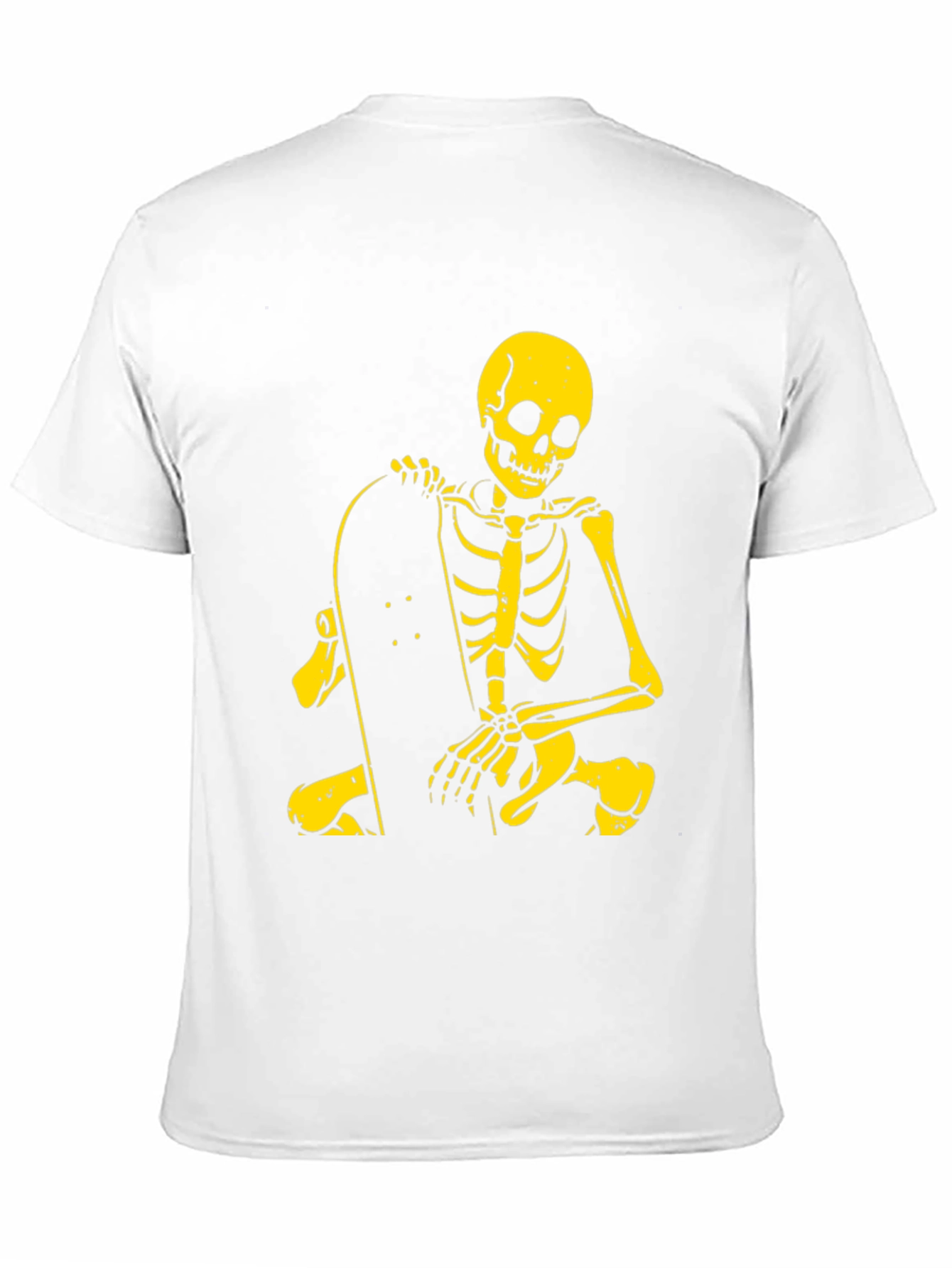 Skeleton Skateboarder Graphic Tee - Cool & Edgy