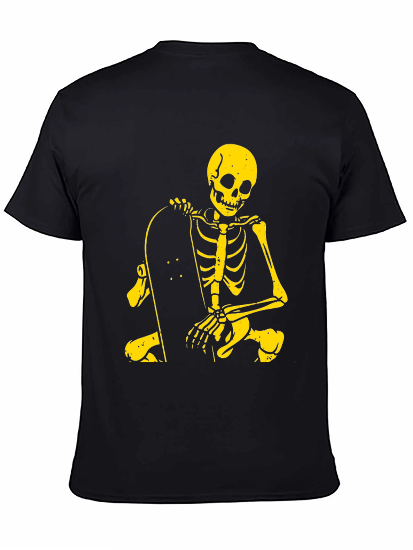Skeleton Skateboarder Graphic Tee - Cool & Edgy