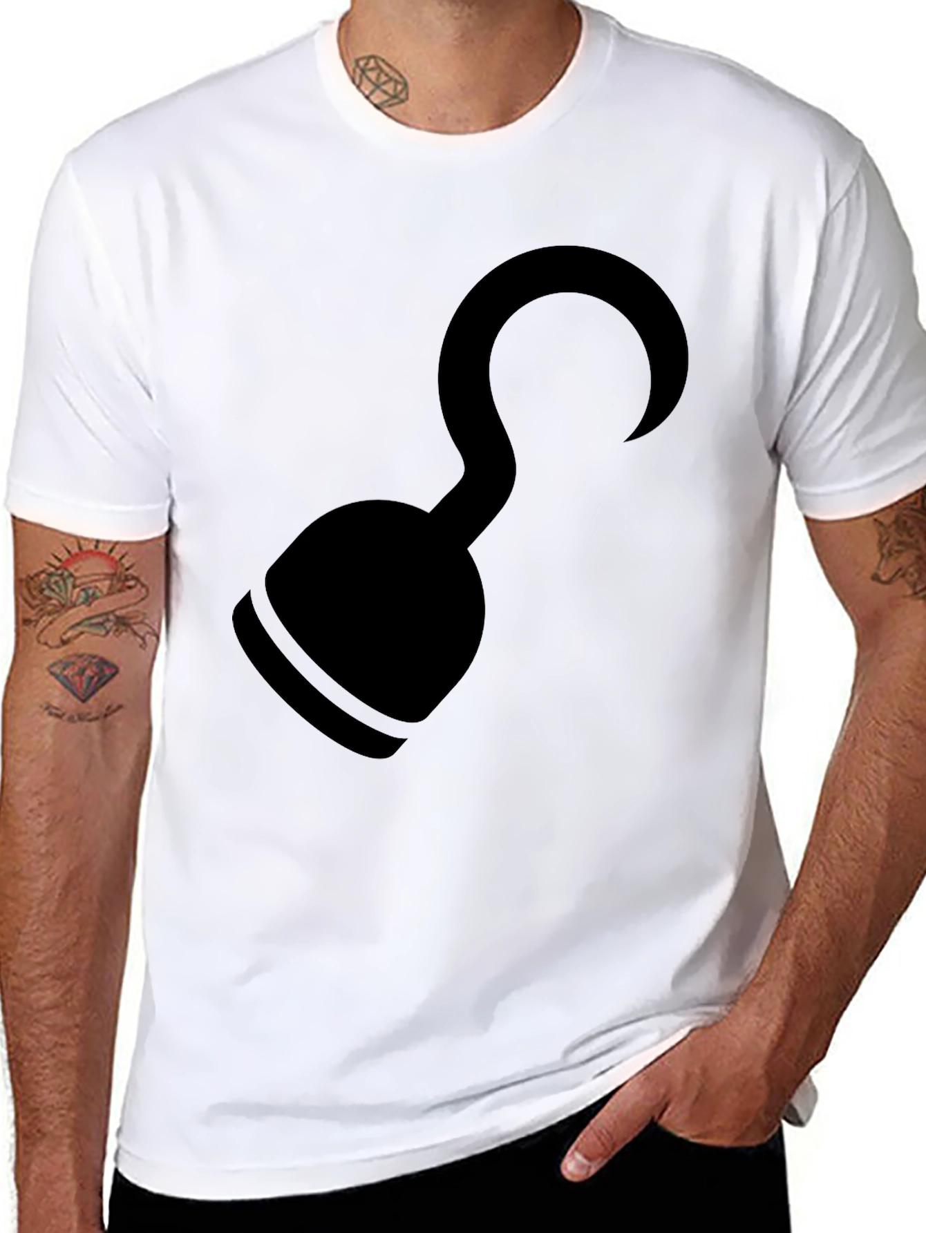 Captain Hook Inspired Black T-Shirt