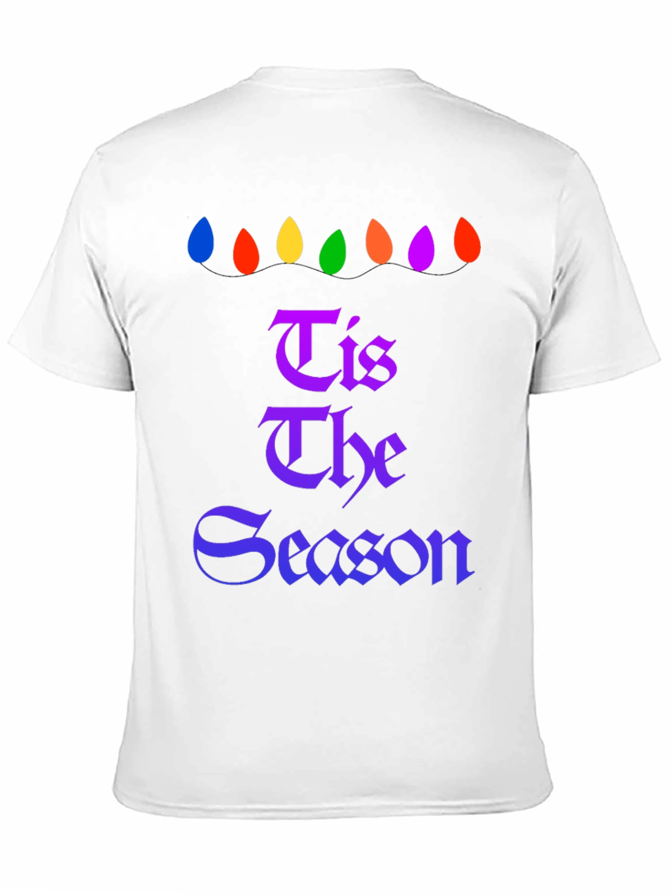 Tis The Season Christmas Lights Graphic Tee