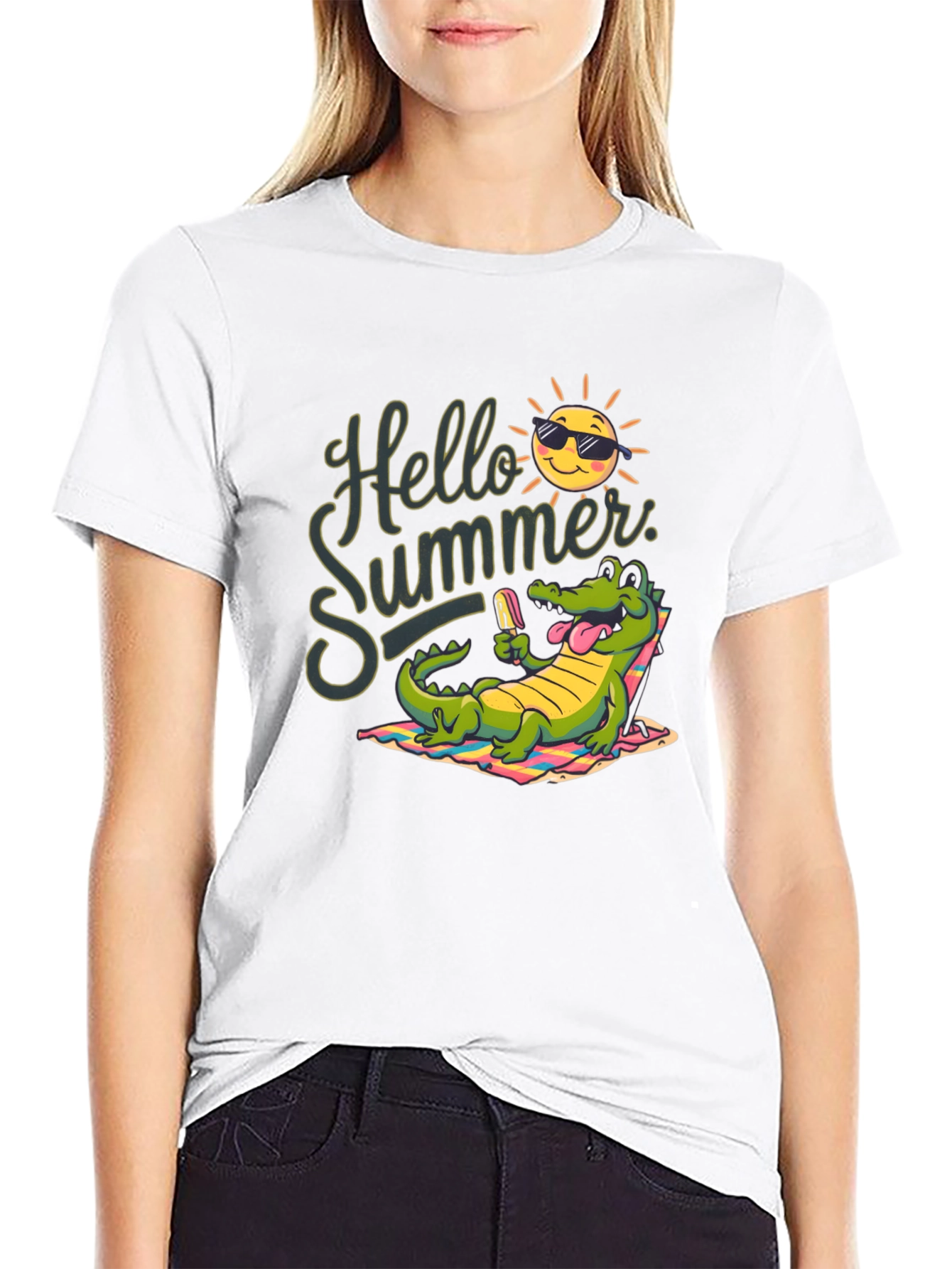 Hello Summer Alligator T-Shirt