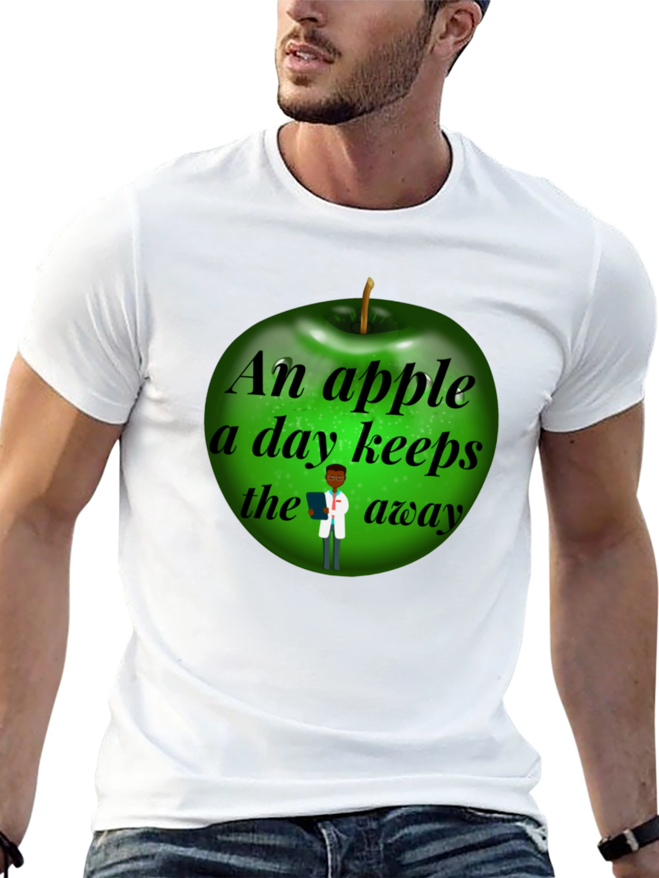 Funny Apple a Day Doctor T-Shirt