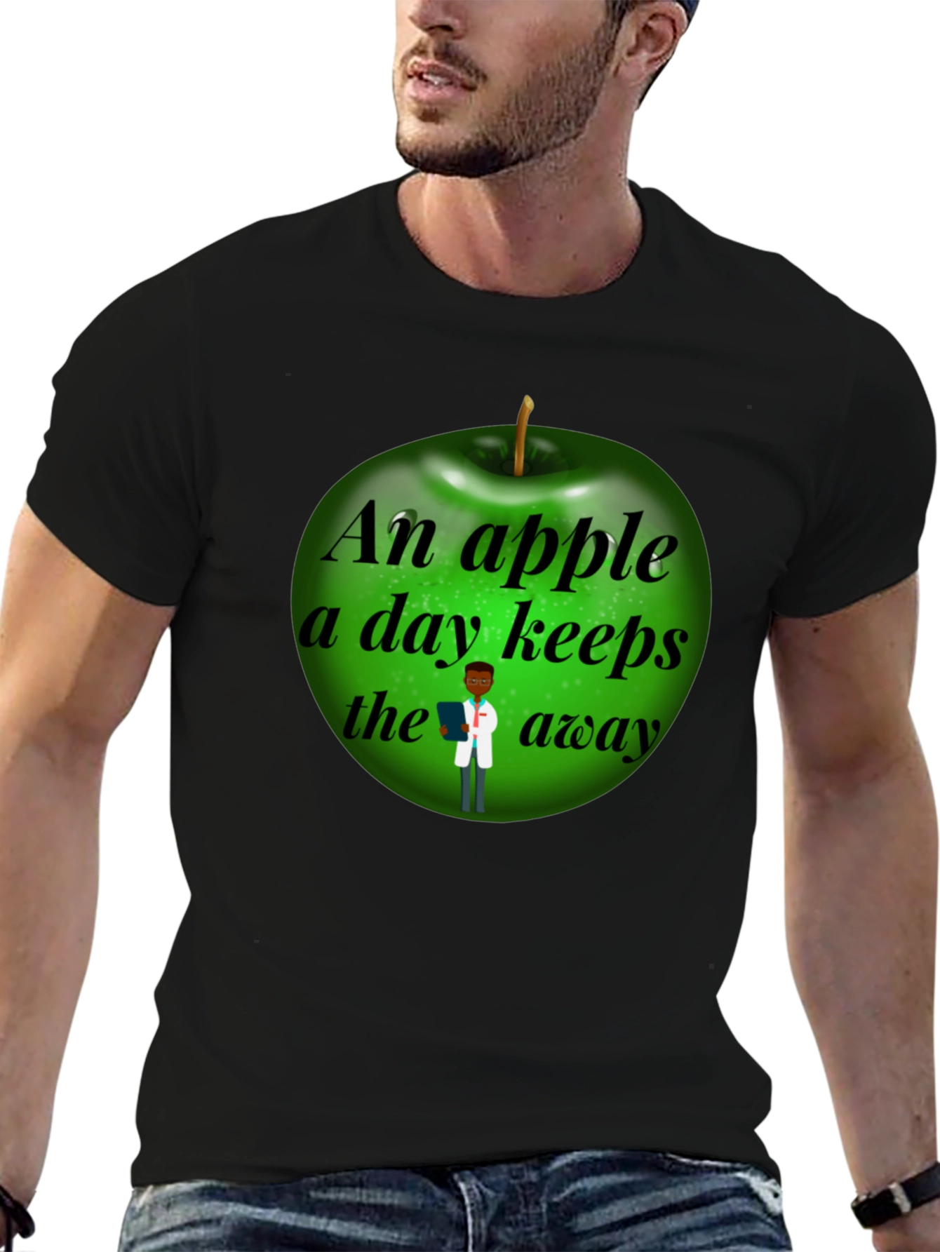 Funny Apple a Day Doctor T-Shirt