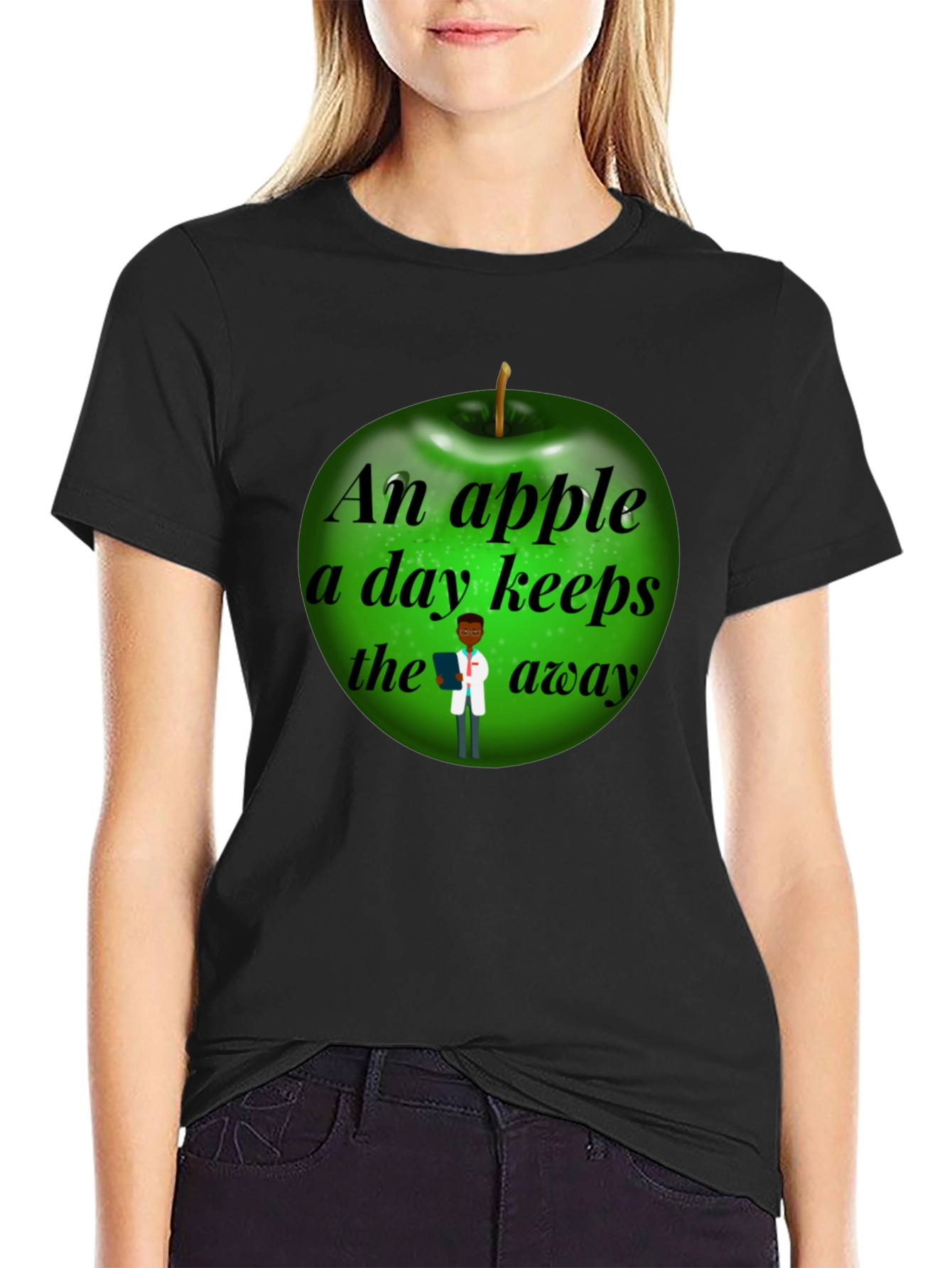 Funny Apple a Day Doctor T-Shirt