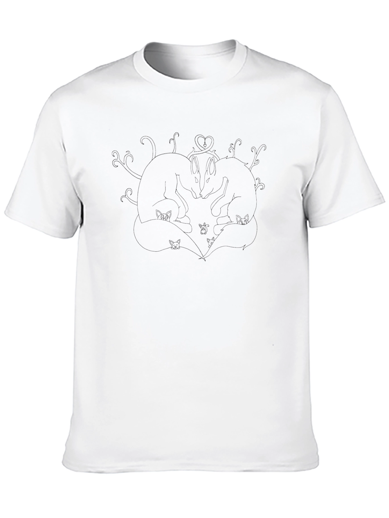 Black Love Foxes Graphic Tee