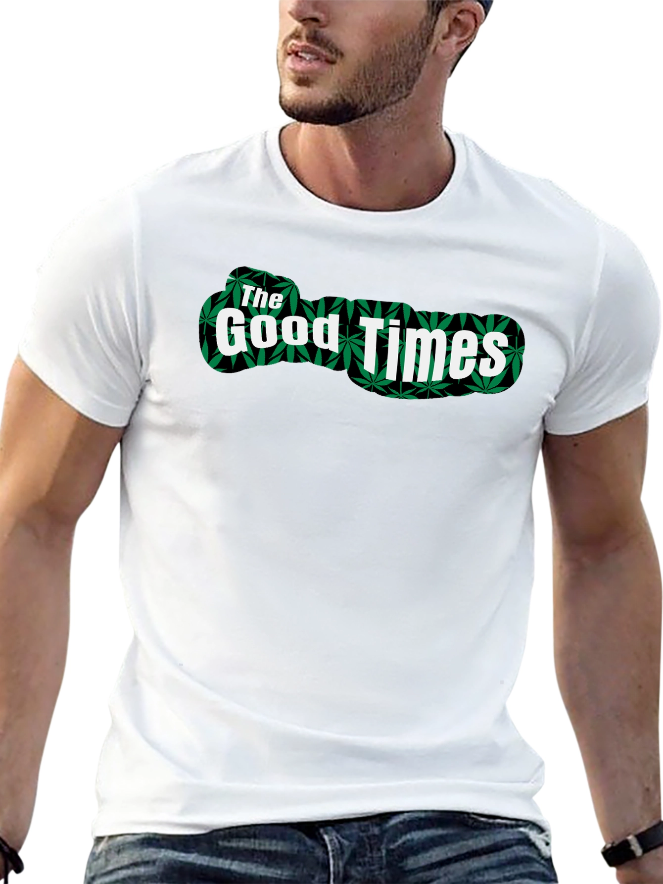 The Good Times Graphic Tee - Marijuana Leaf Print