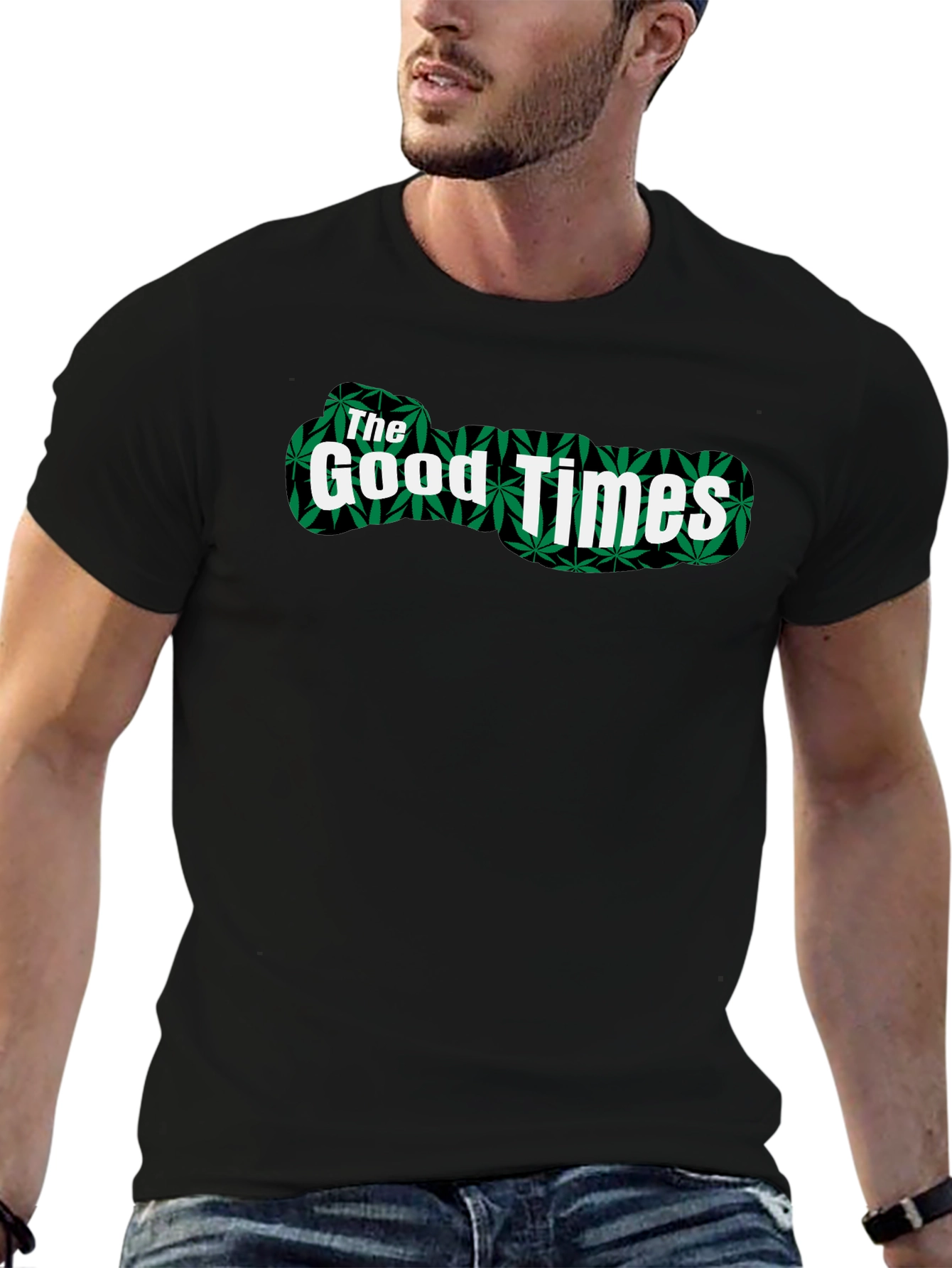 The Good Times Graphic Tee - Marijuana Leaf Print