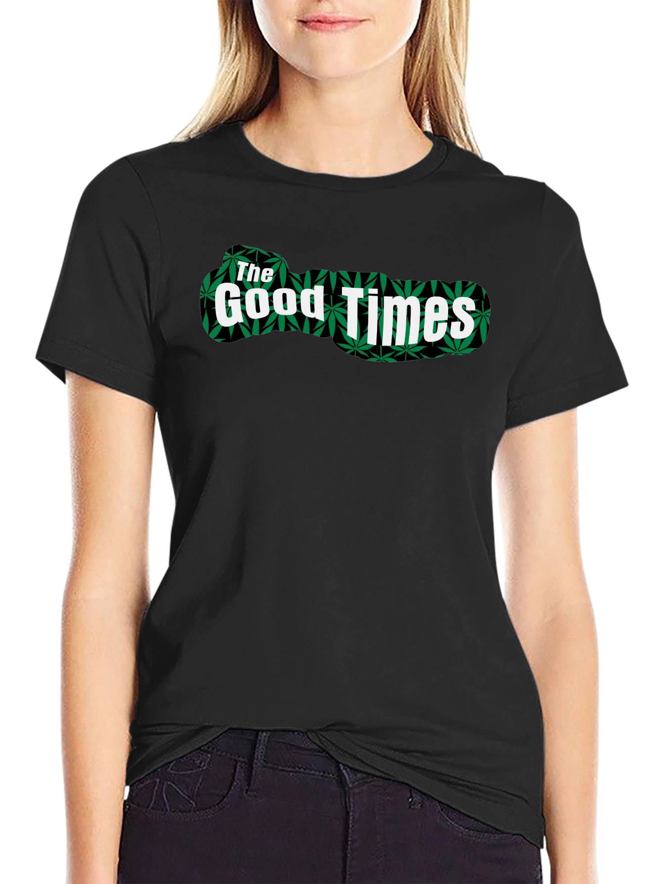 The Good Times Graphic Tee - Marijuana Leaf Print