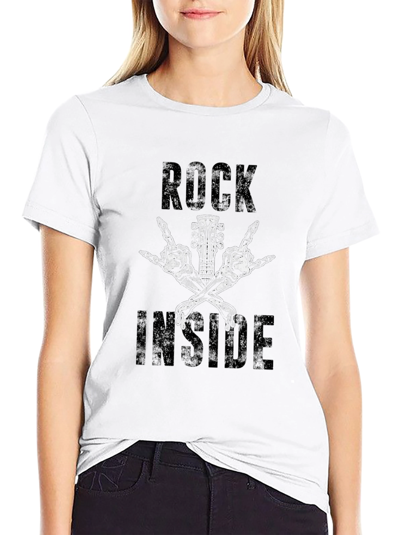 Rock Inside Graphic Tee - Black