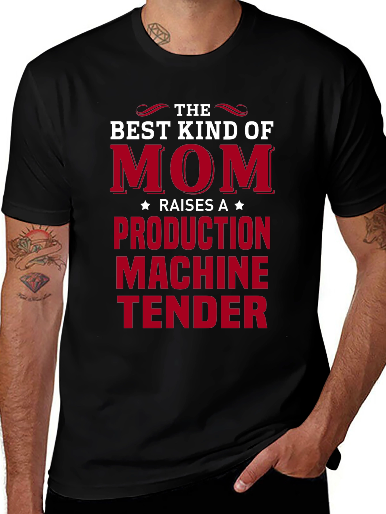 Mom Production Machine Tender T-Shirt