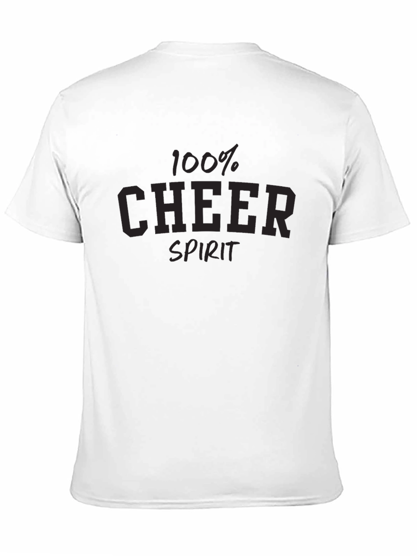100% Cheer Spirit Graphic Tee - Black