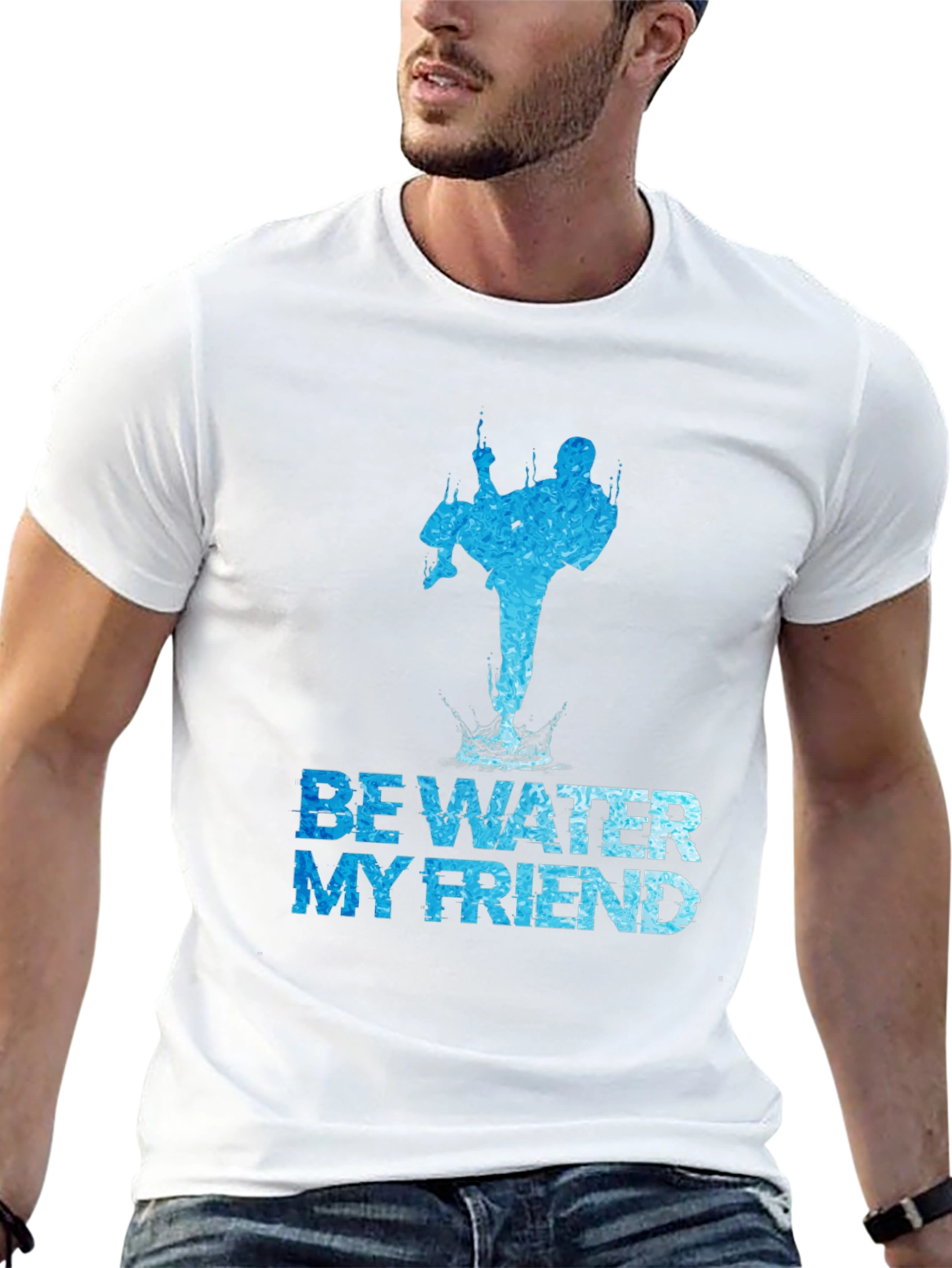 Be Water My Friend Martial Arts Graphic Tee