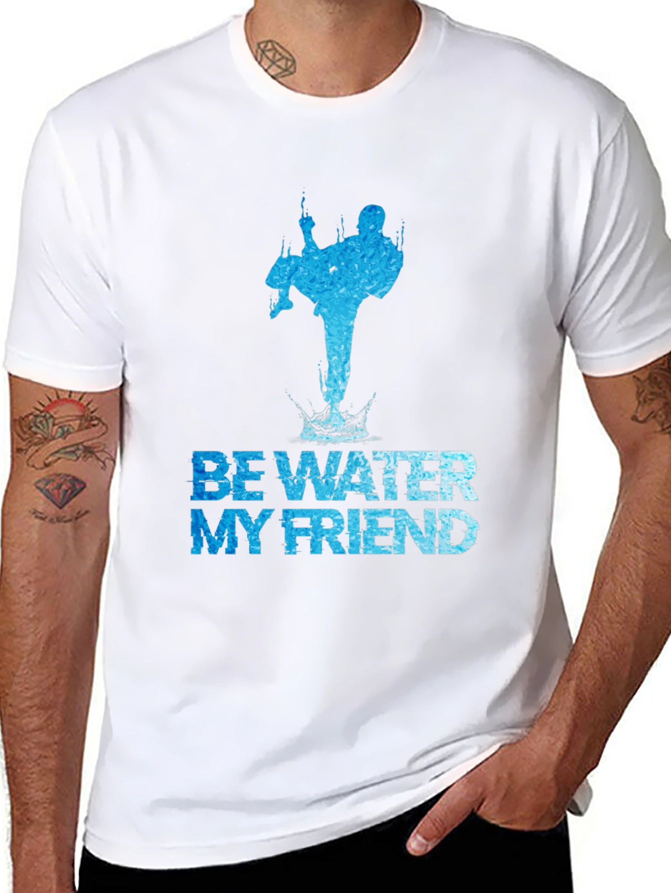 Be Water My Friend Martial Arts Graphic Tee
