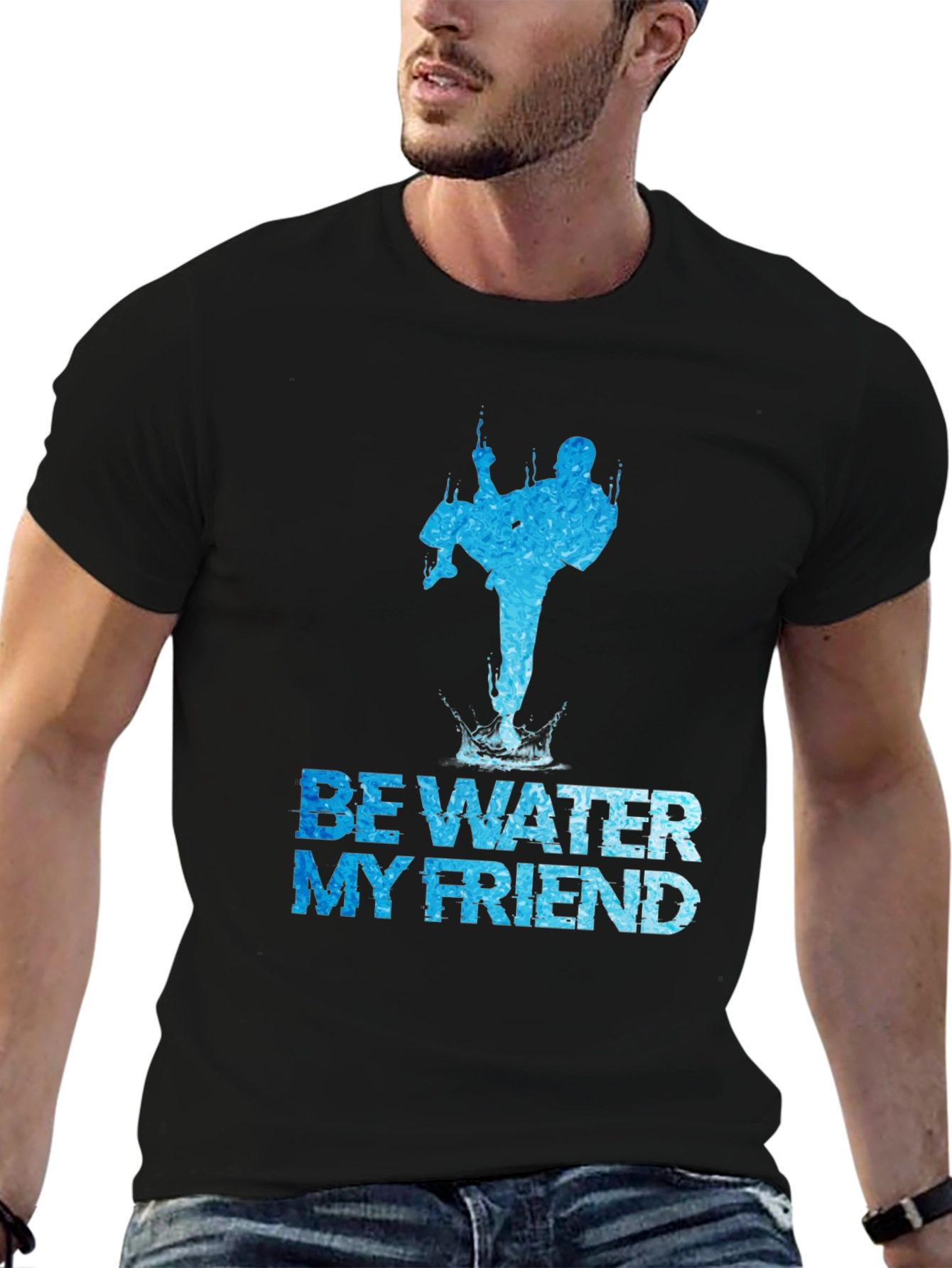 Be Water My Friend Martial Arts Graphic Tee