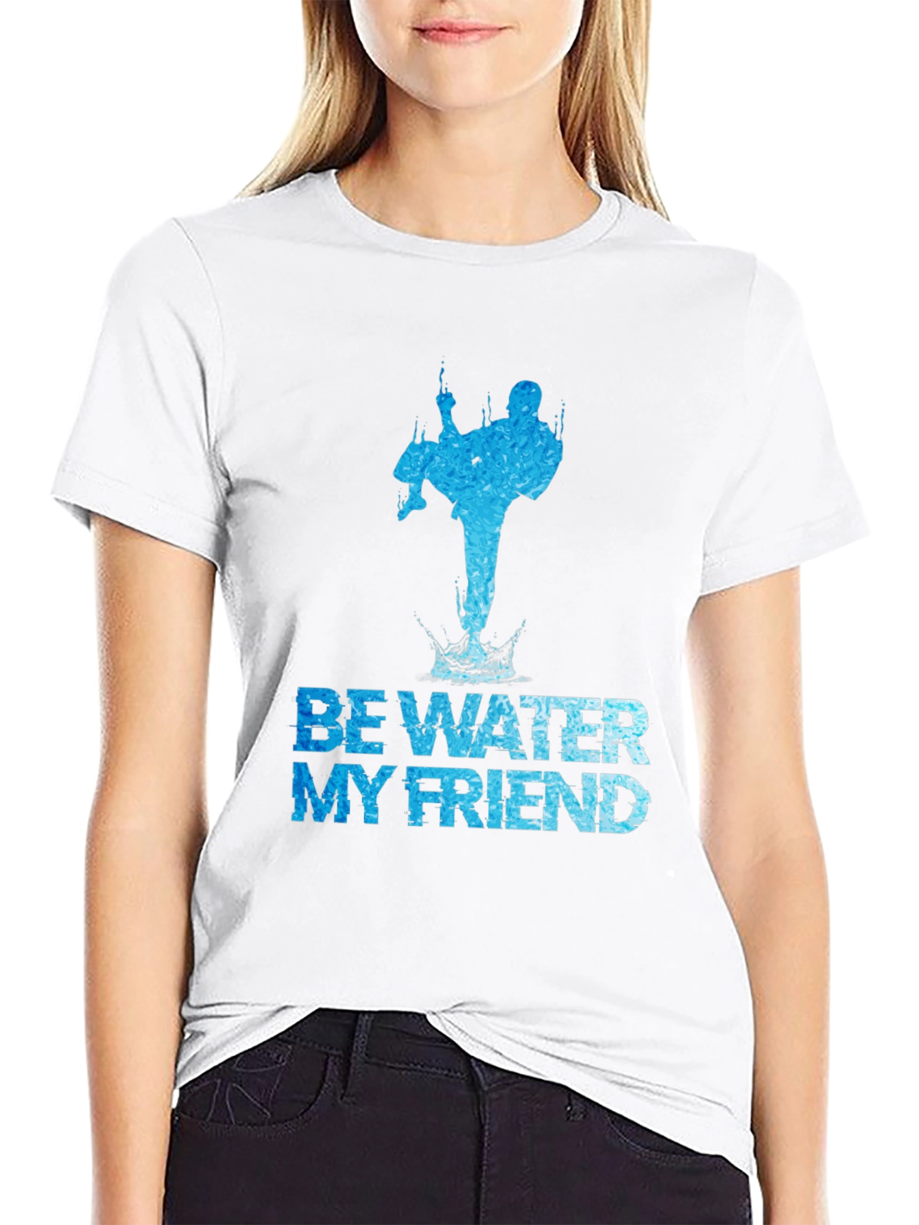 Be Water My Friend Martial Arts Graphic Tee