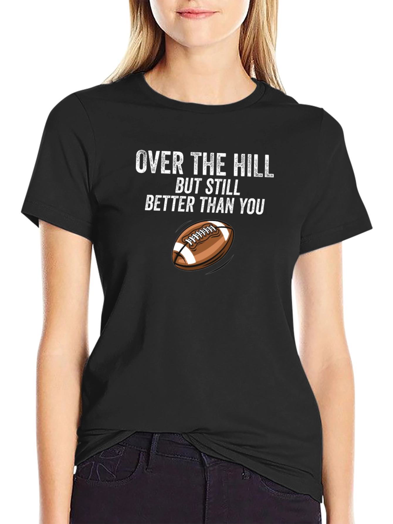 Over the Hill Football T-Shirt