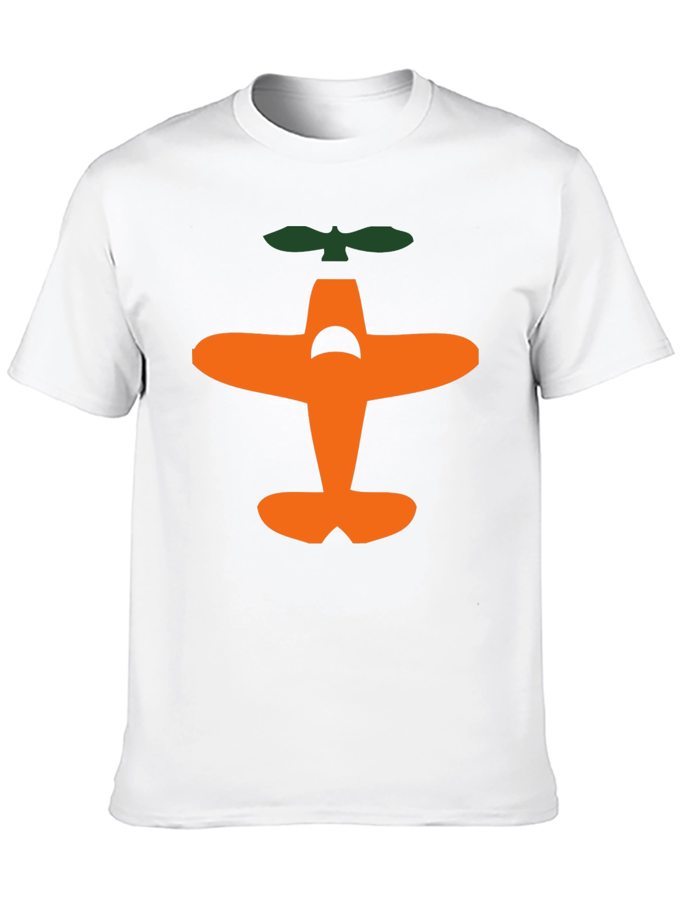 Airplane Graphic Tee - Black Cotton T-Shirt