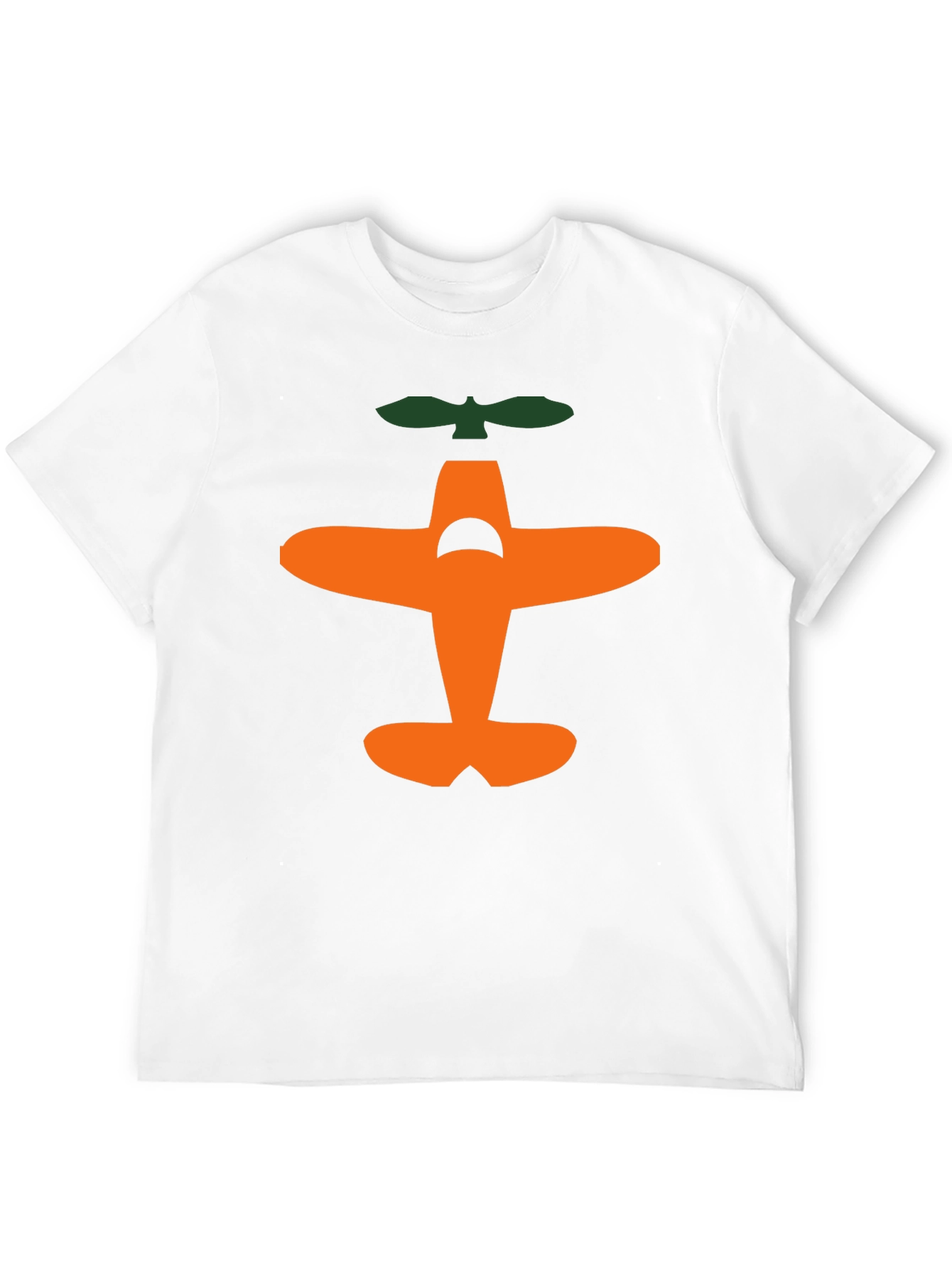 Airplane Graphic Tee - Black Cotton T-Shirt