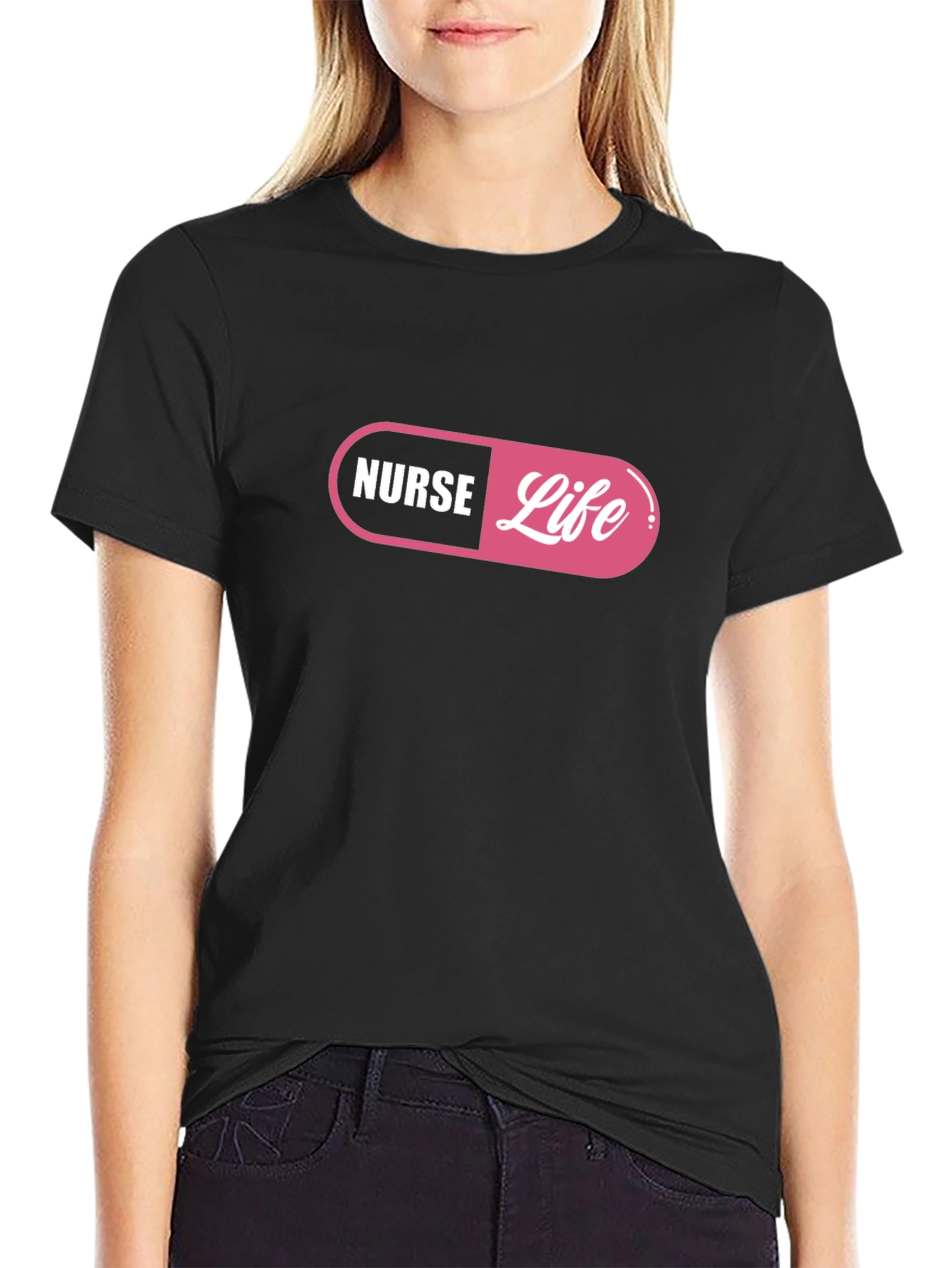 Nurse Life Graphic T-Shirt - Pill Design