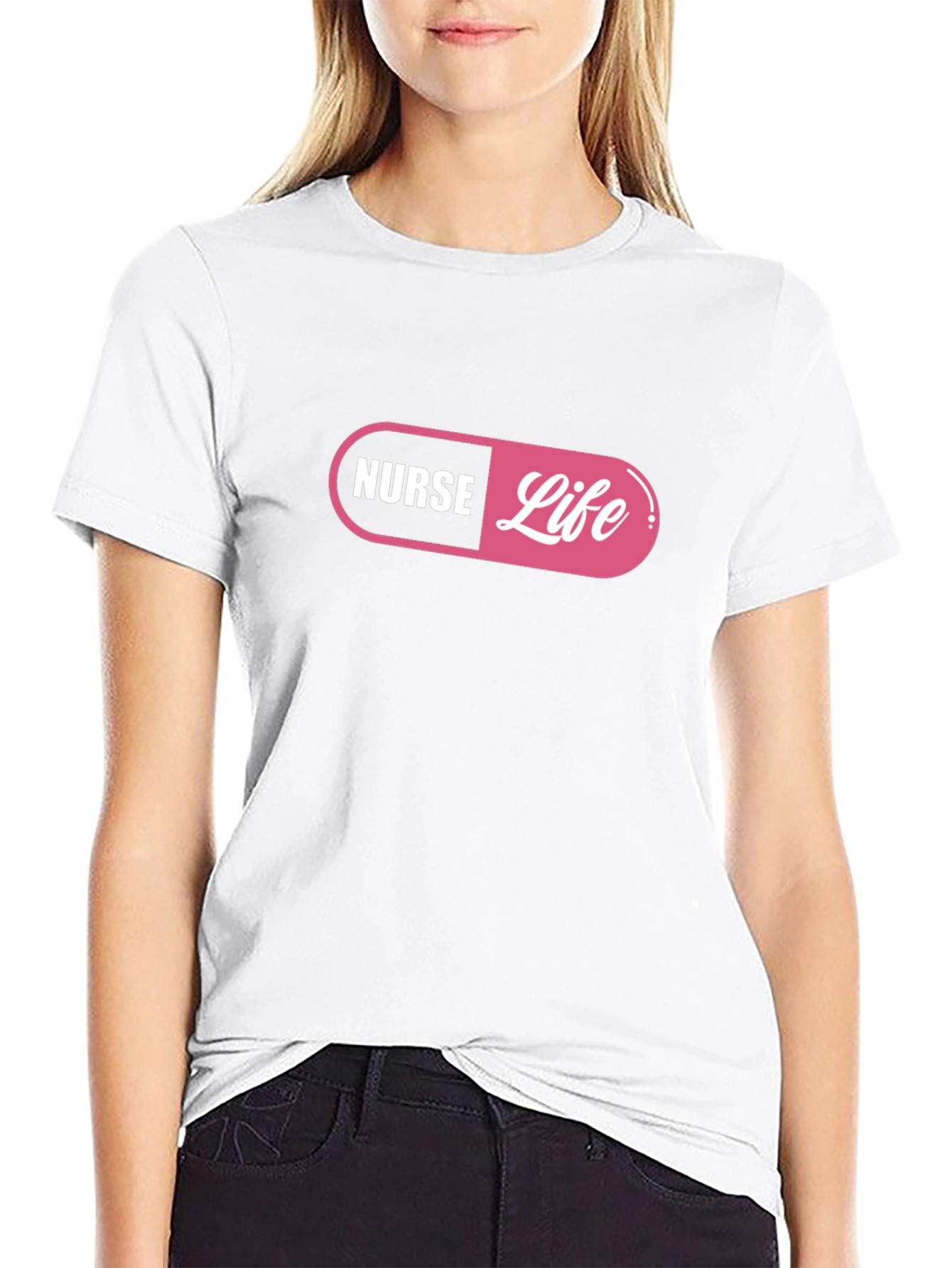 Nurse Life Graphic T-Shirt - Pill Design