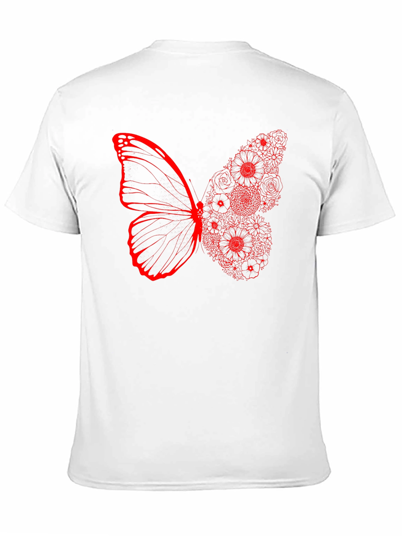 Butterfly Floral Graphic Print Tee