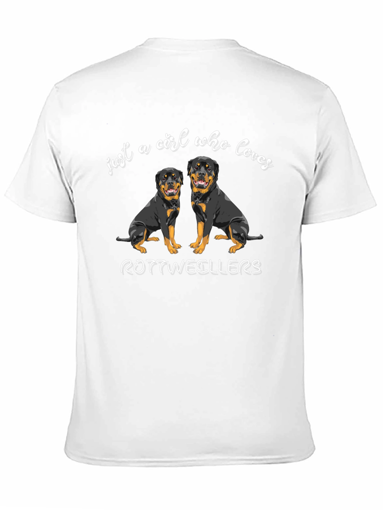 Rottweiler Lovers Black T-Shirt