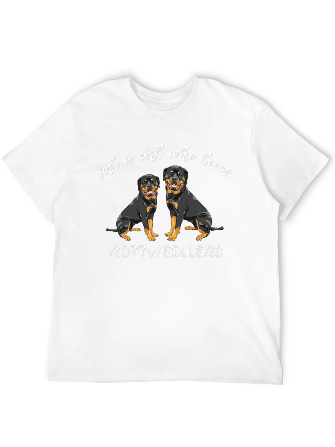 Rottweiler Lovers Black T-Shirt