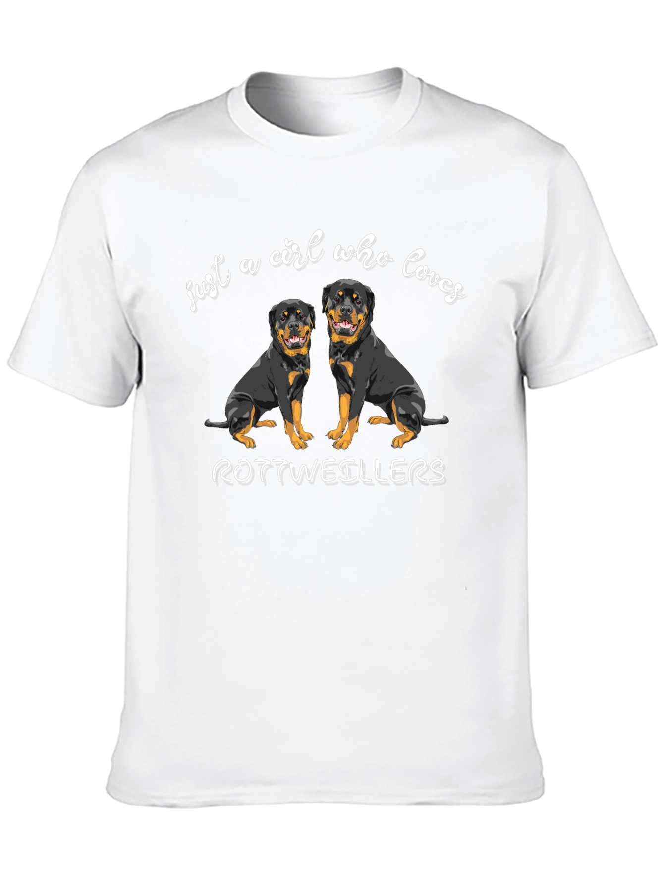 Rottweiler Lovers Black T-Shirt