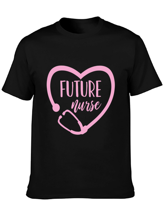 Future Nurse T-Shirt - Heart Stethoscope Design
