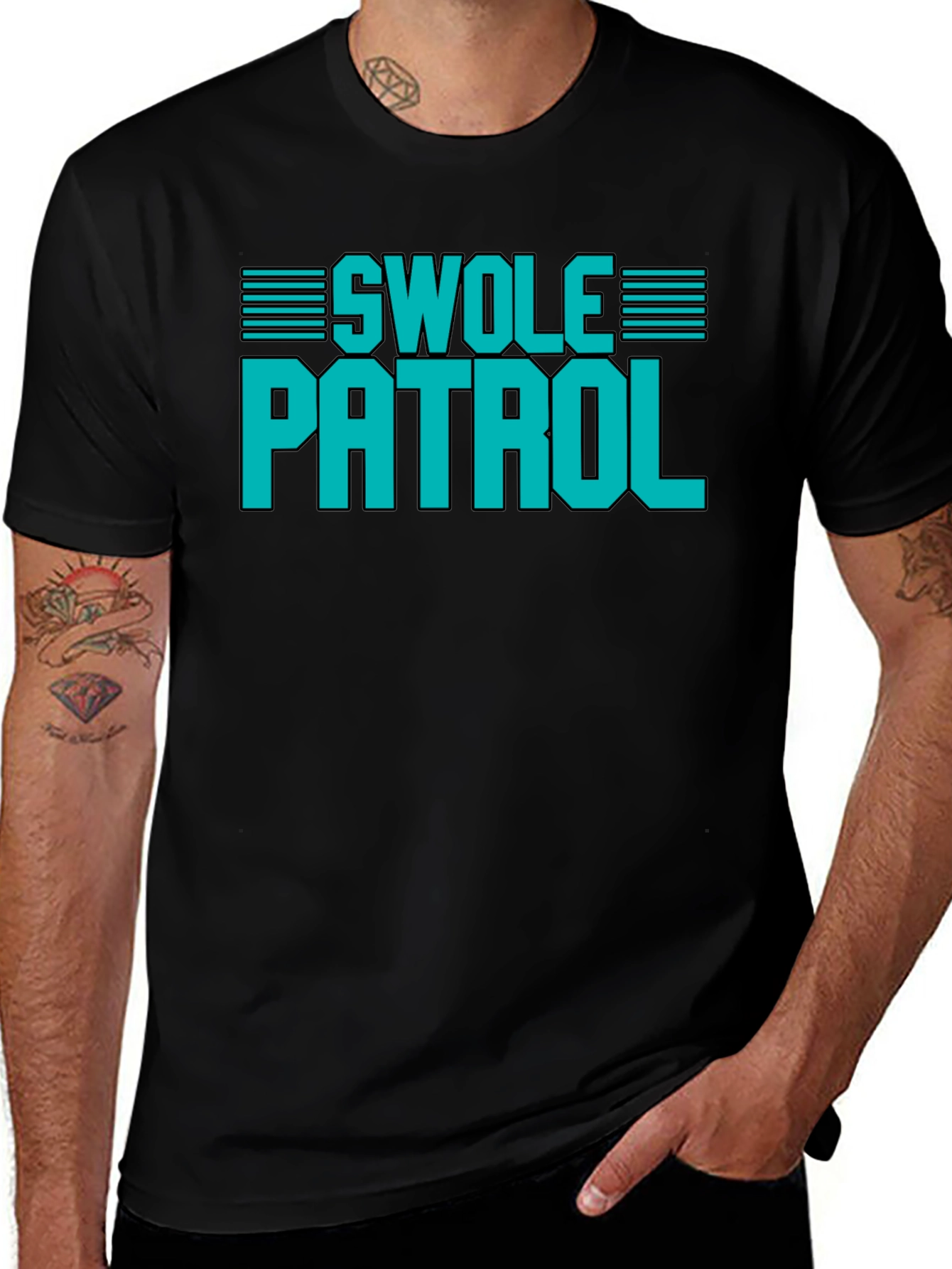 Swole Patrol Graphic T-Shirt - Gym & Fitness Apparel