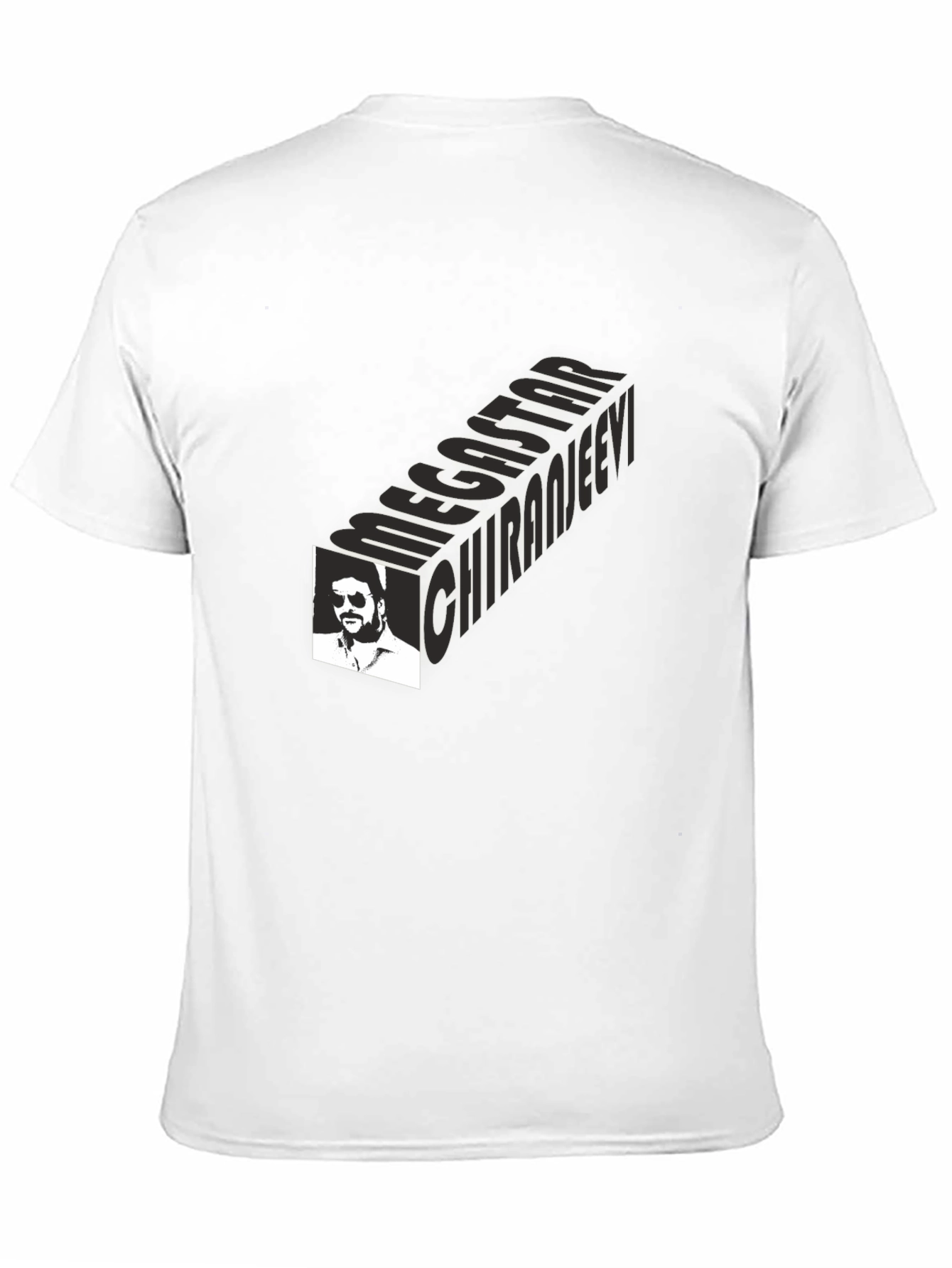 Megastar Chiranjeevi Black Graphic Tee