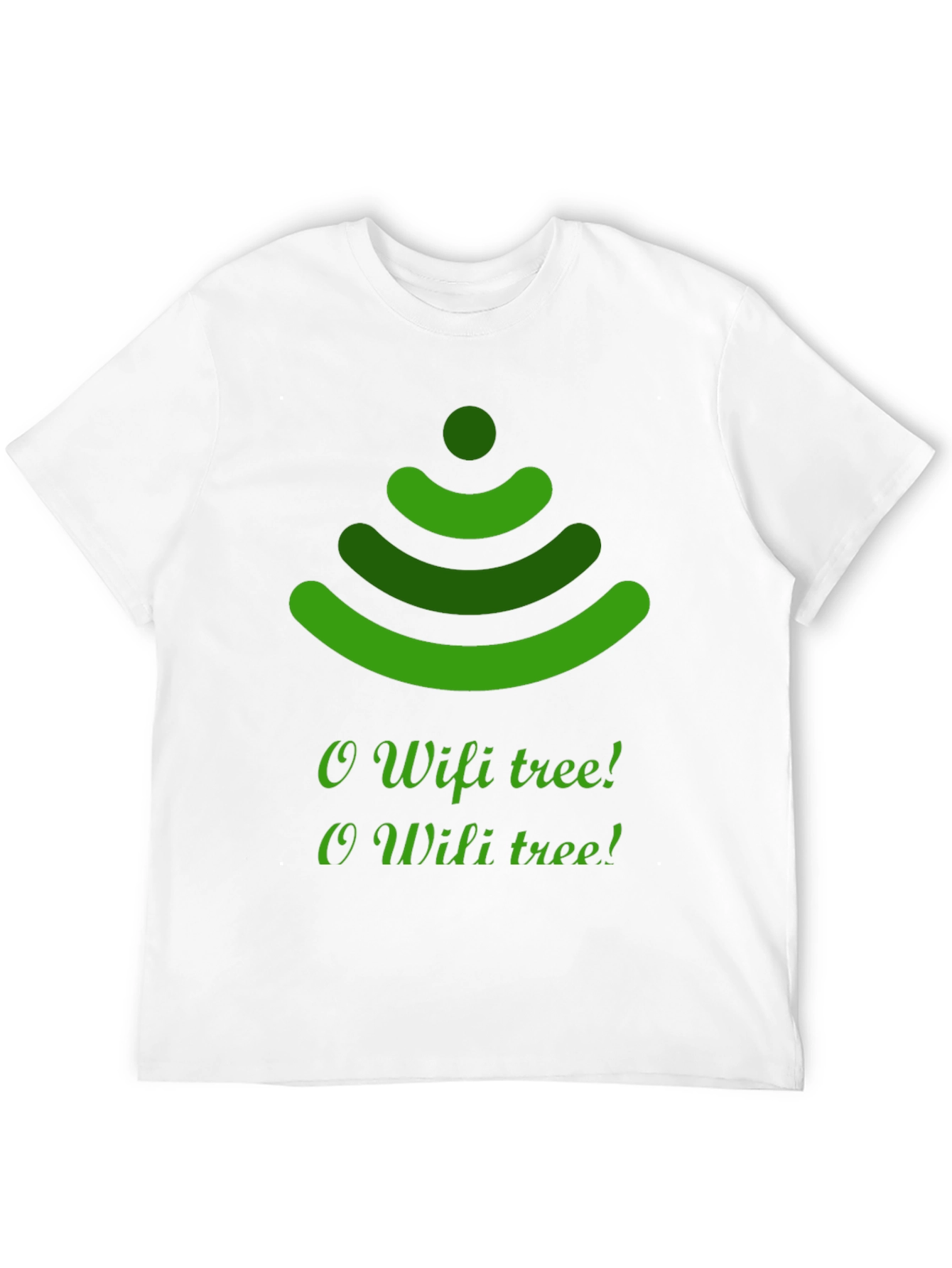 O Wifi Tree T-Shirt - Black Holiday Tee