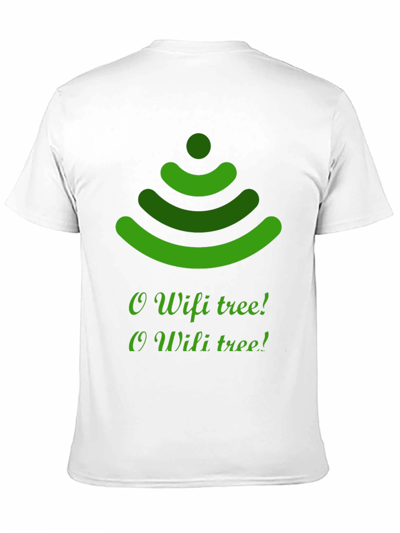 O Wifi Tree T-Shirt - Black Holiday Tee