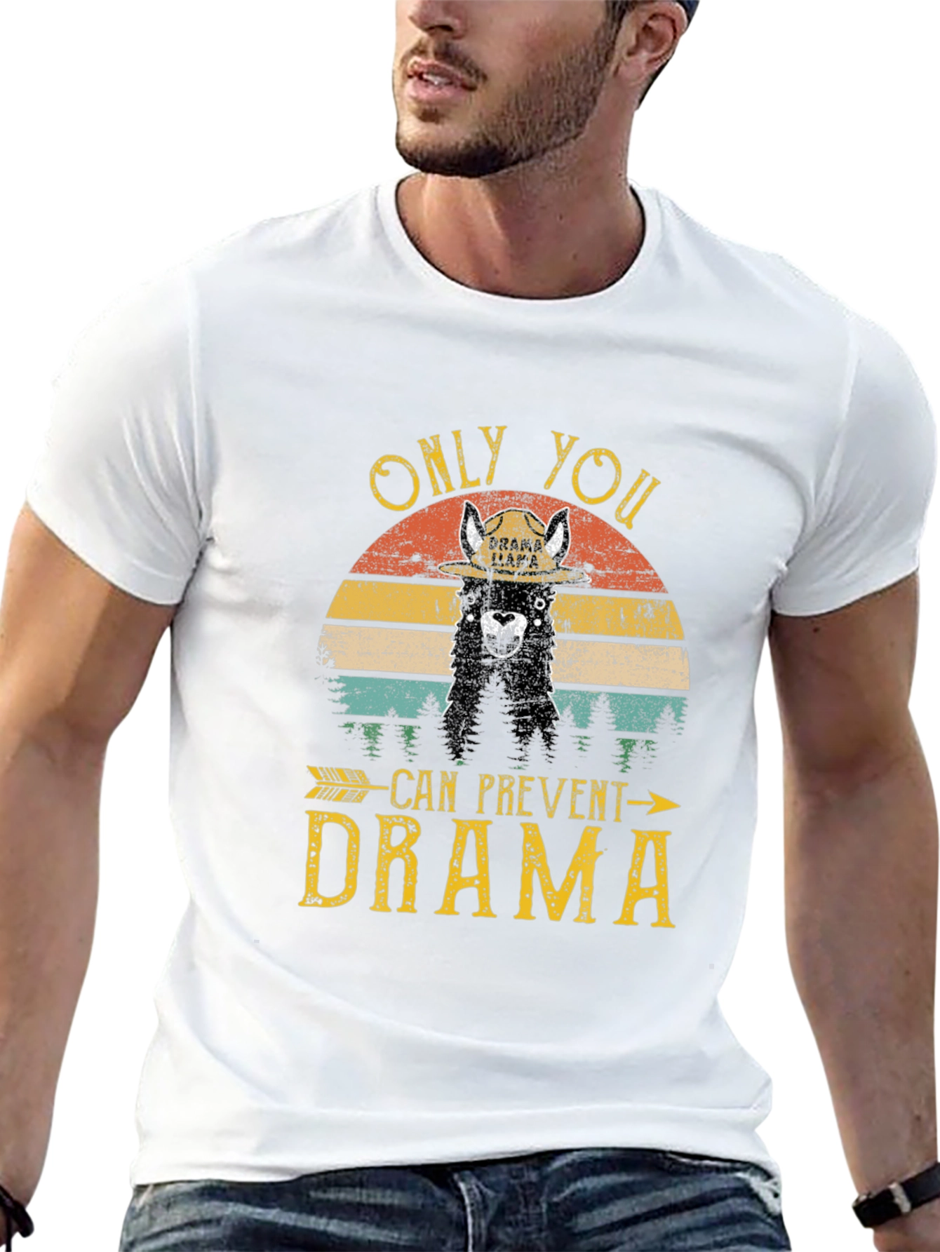 Drama Llama Graphic T-Shirt - Prevent Drama Tee