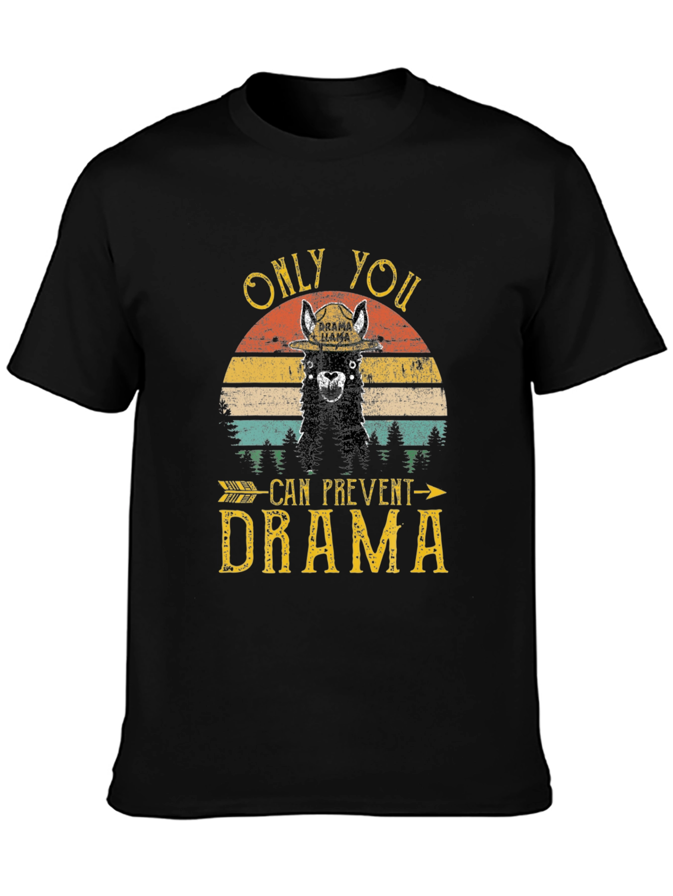 Drama Llama Graphic T-Shirt - Prevent Drama Tee