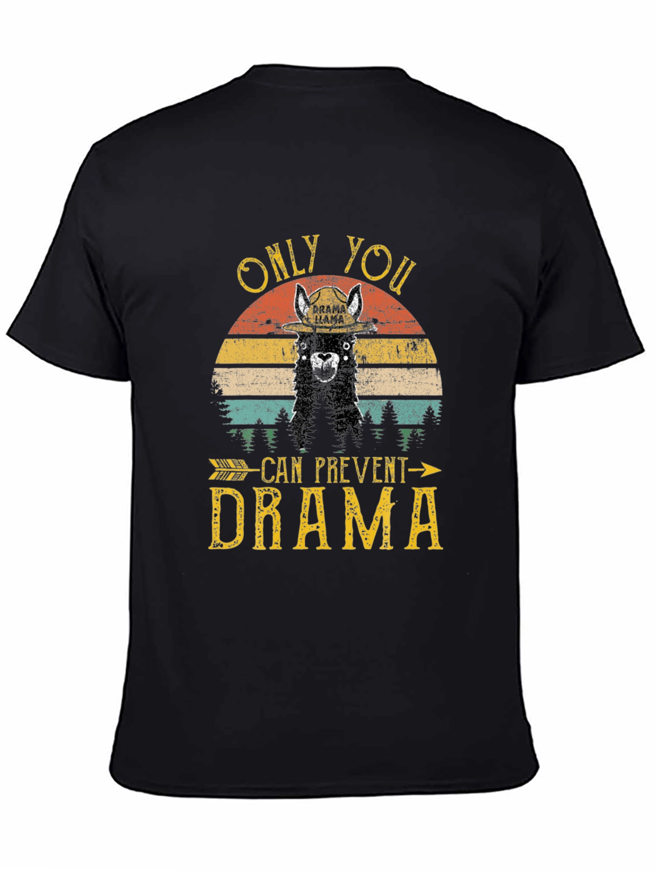 Drama Llama Graphic T-Shirt - Prevent Drama Tee